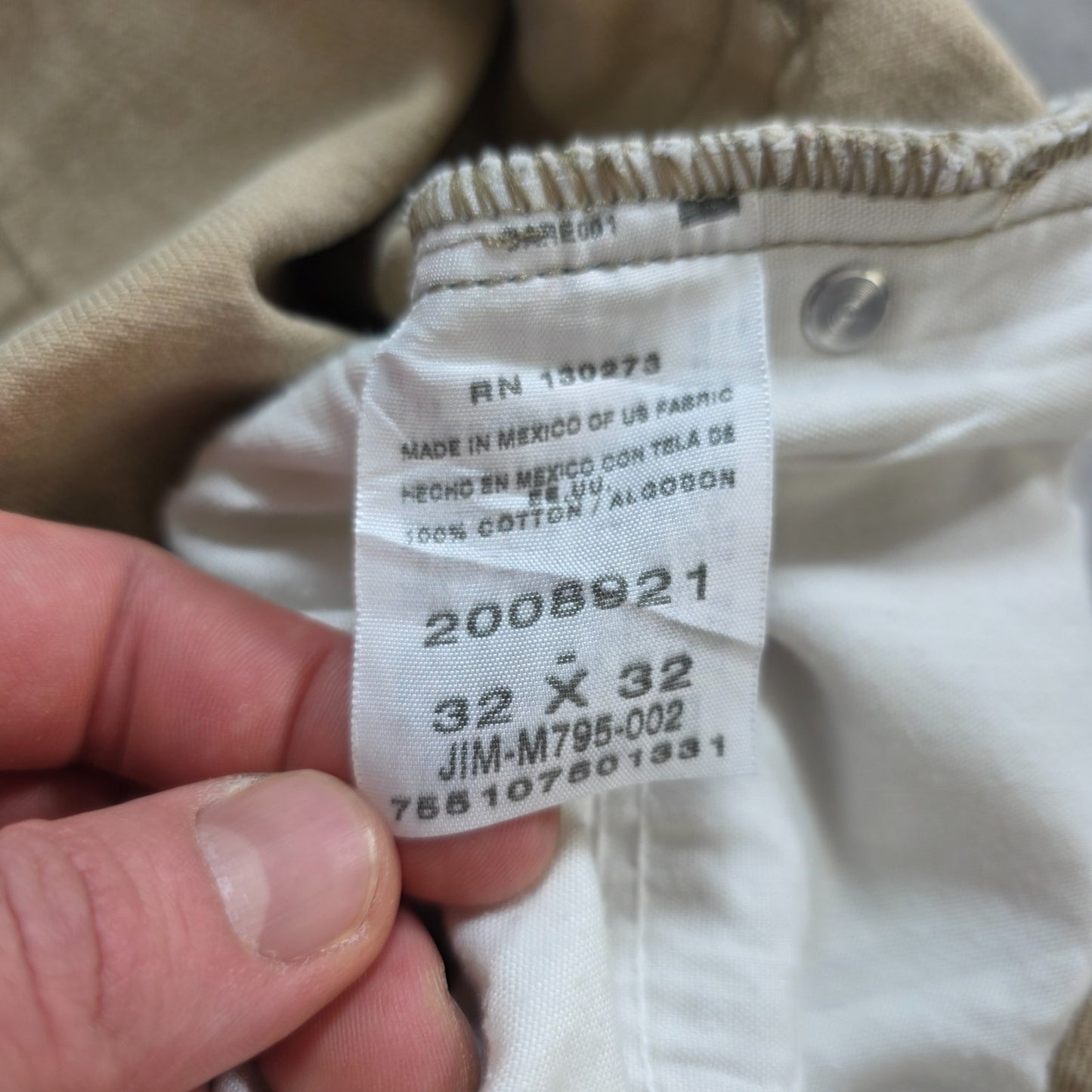 Lee Regular Fit Jeans Men's Beige Tan Denim W32 L31 Straight Leg