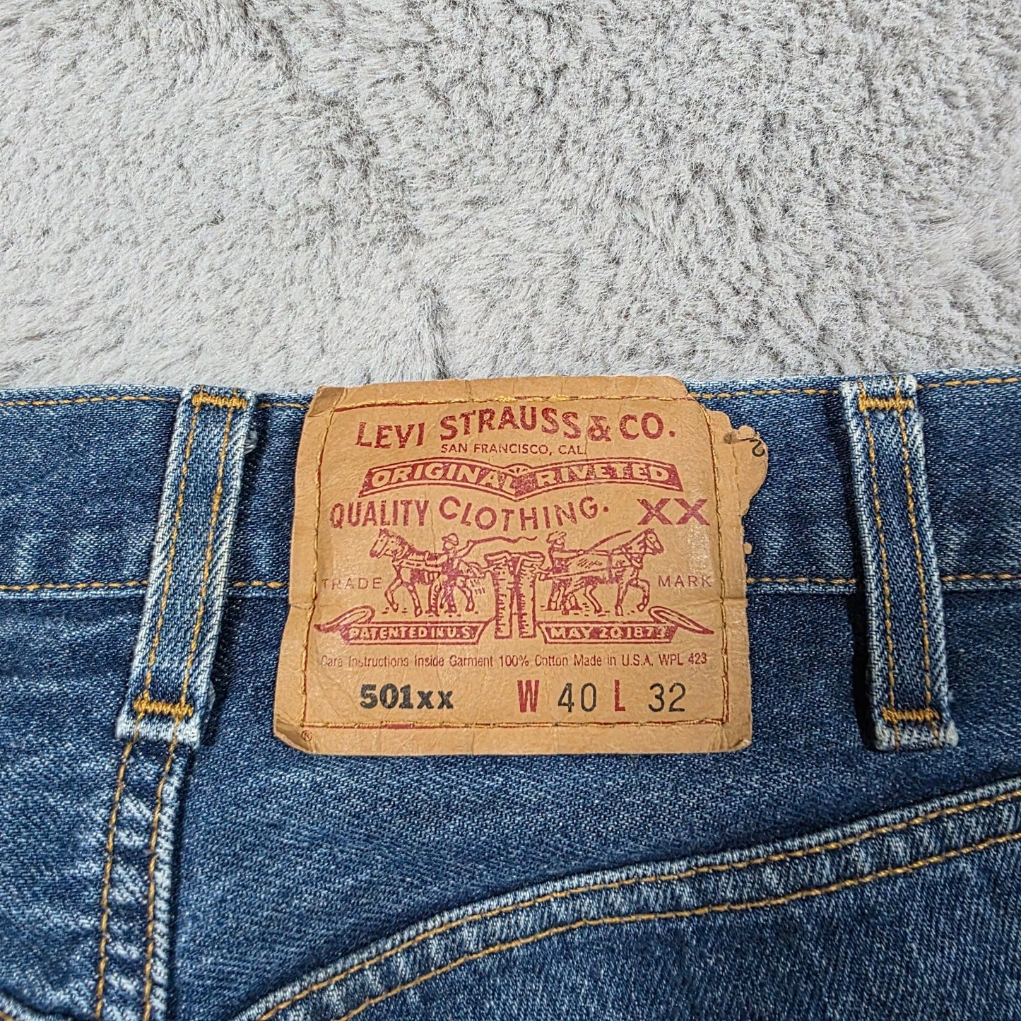 Levi’s 501XX Jeans Men’s W38 L30 Blue Button Fly Vintage 90s USA