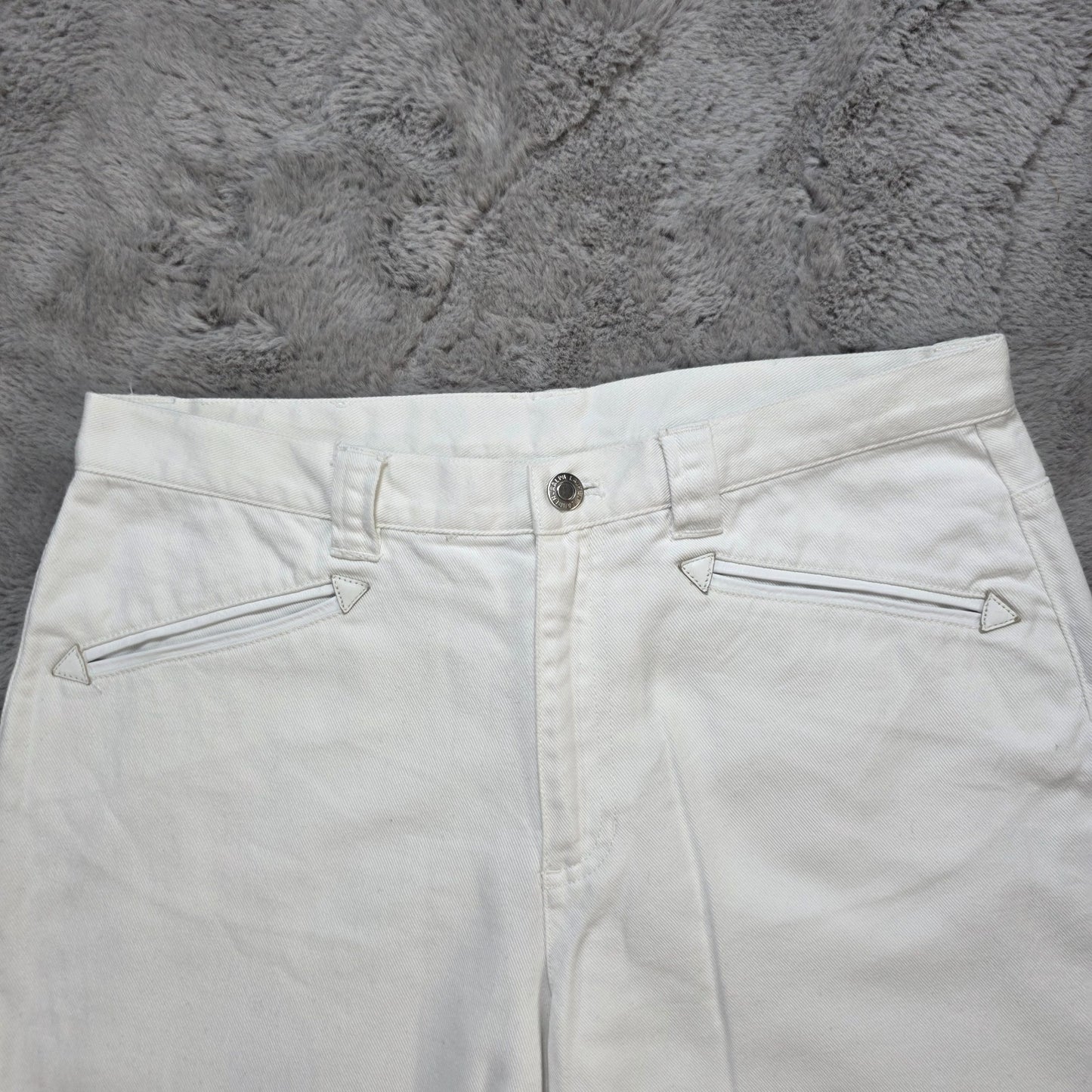 Lauren Ralph Lauren White Cotton Jeans Women’s Size UK 14 W30 L26 Straight Leg