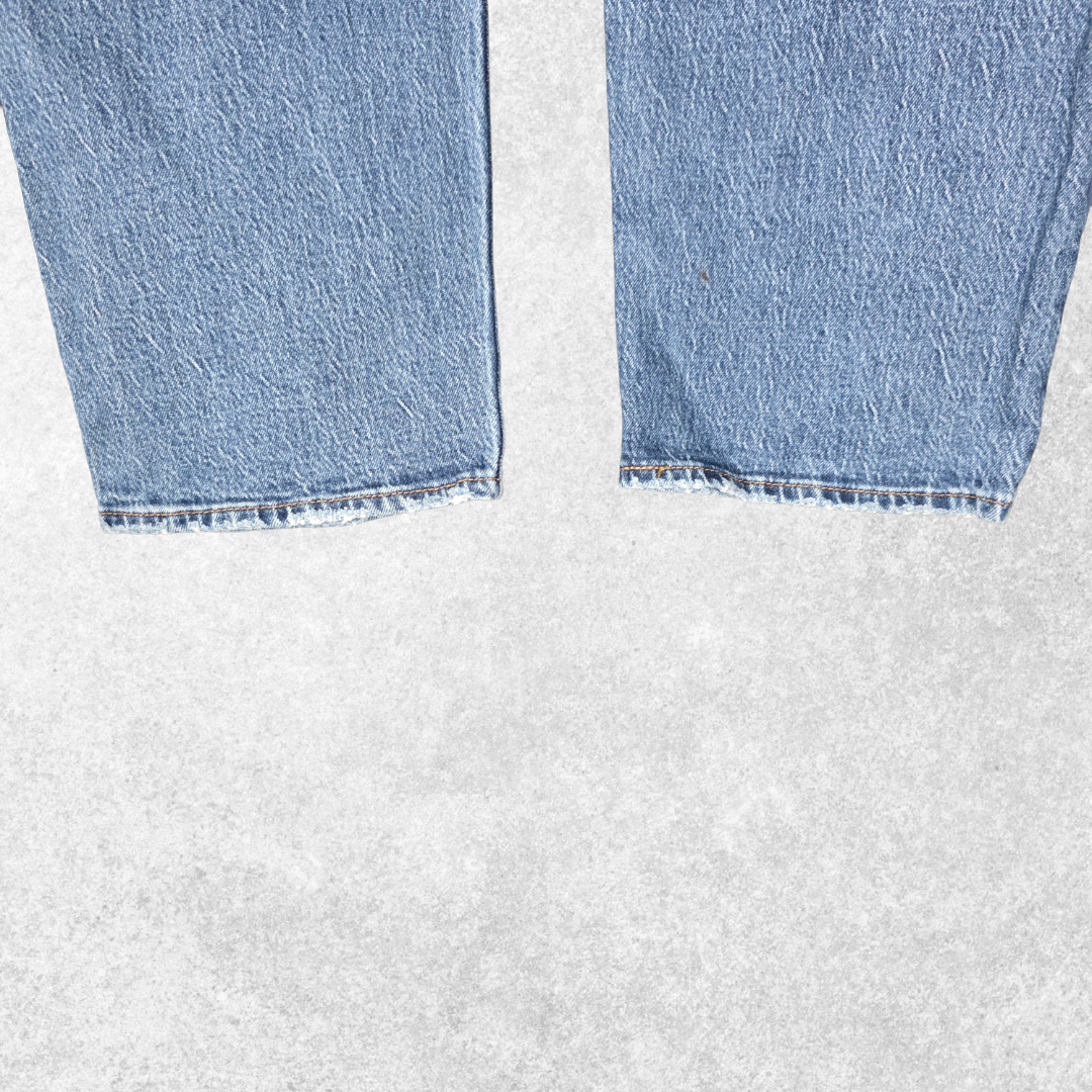 Levi’s Wedgie Straight Jeans W38 L26 (Tag W34) Blue Button Fly Women’s