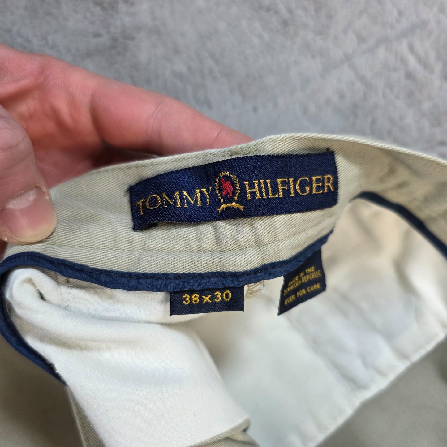 Tommy Hilfiger Beige Chino Trousers W38 L30 (Actual 36") Men’s 100% Cotton