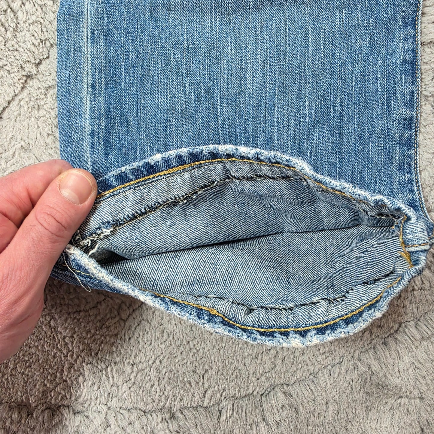Polo Ralph Lauren Vintage 67 Blue Straight Jeans W36 L27 Adjusted Length Men’s