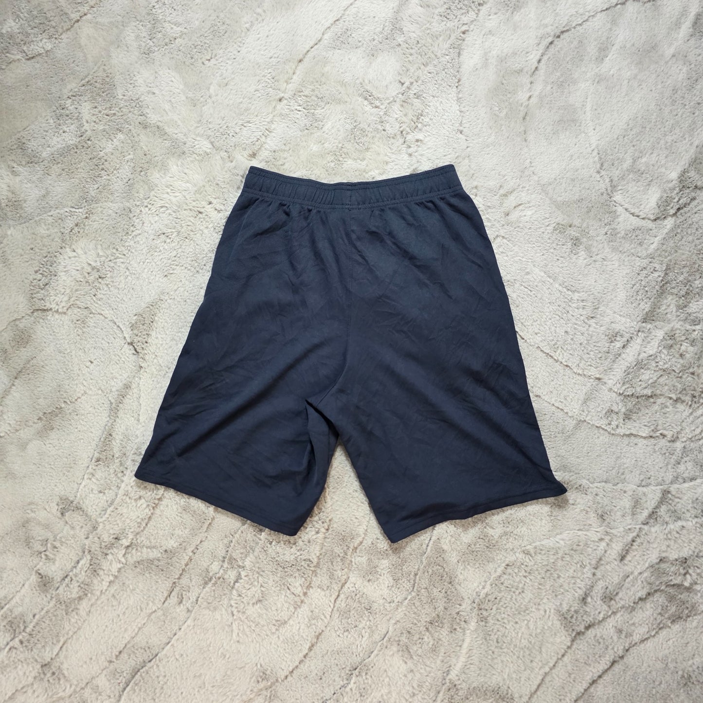 Champion athletic shorts black size S (W26) mesh lining drawstring gym workout