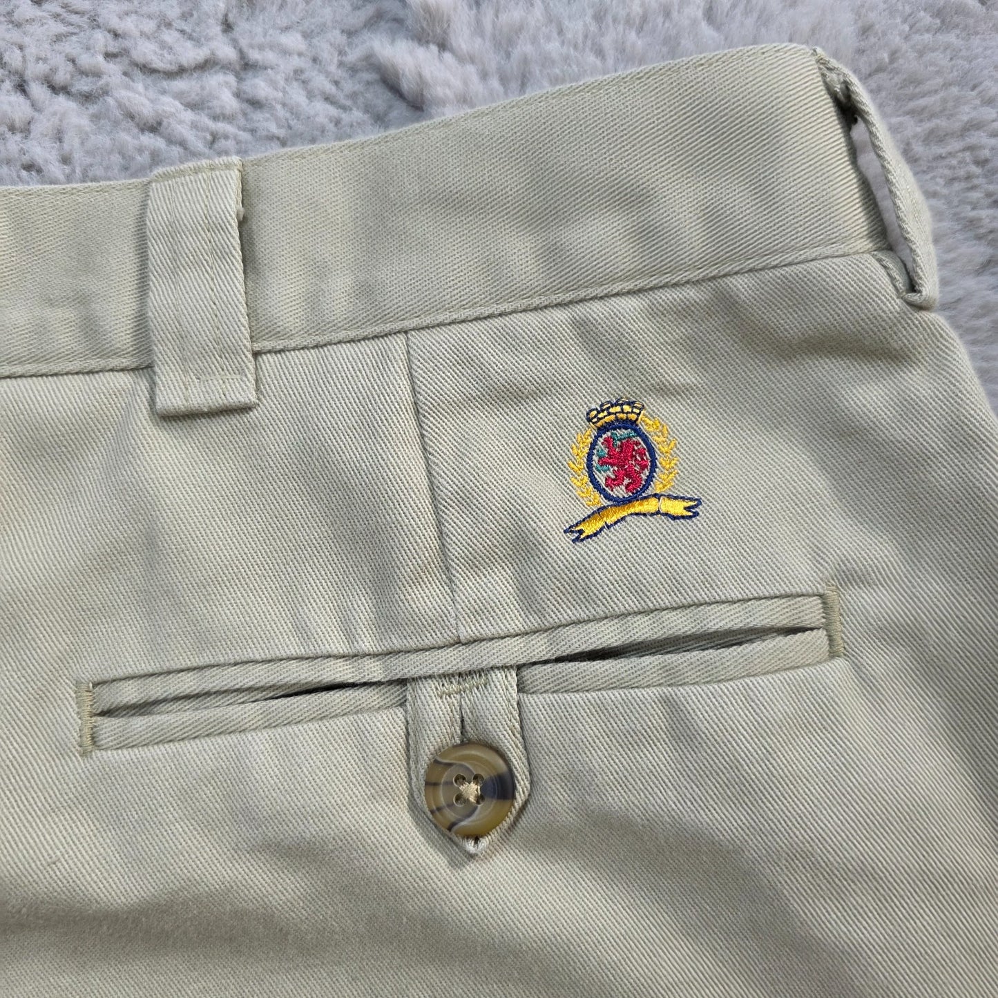 Tommy Hilfiger Beige Chino Trousers W34 L30 Men’s Made in Dominican Republic