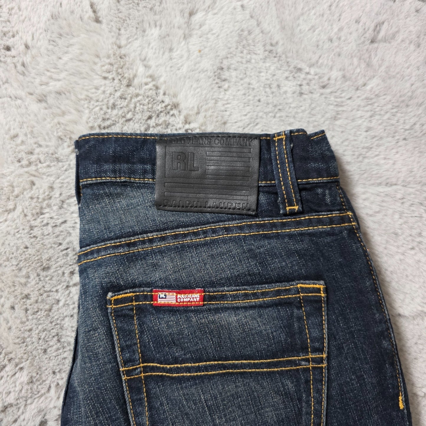 Vintage Polo Jeans Co Ralph Lauren Men's Saturday Jeans W29 L31 Dark Wash Denim