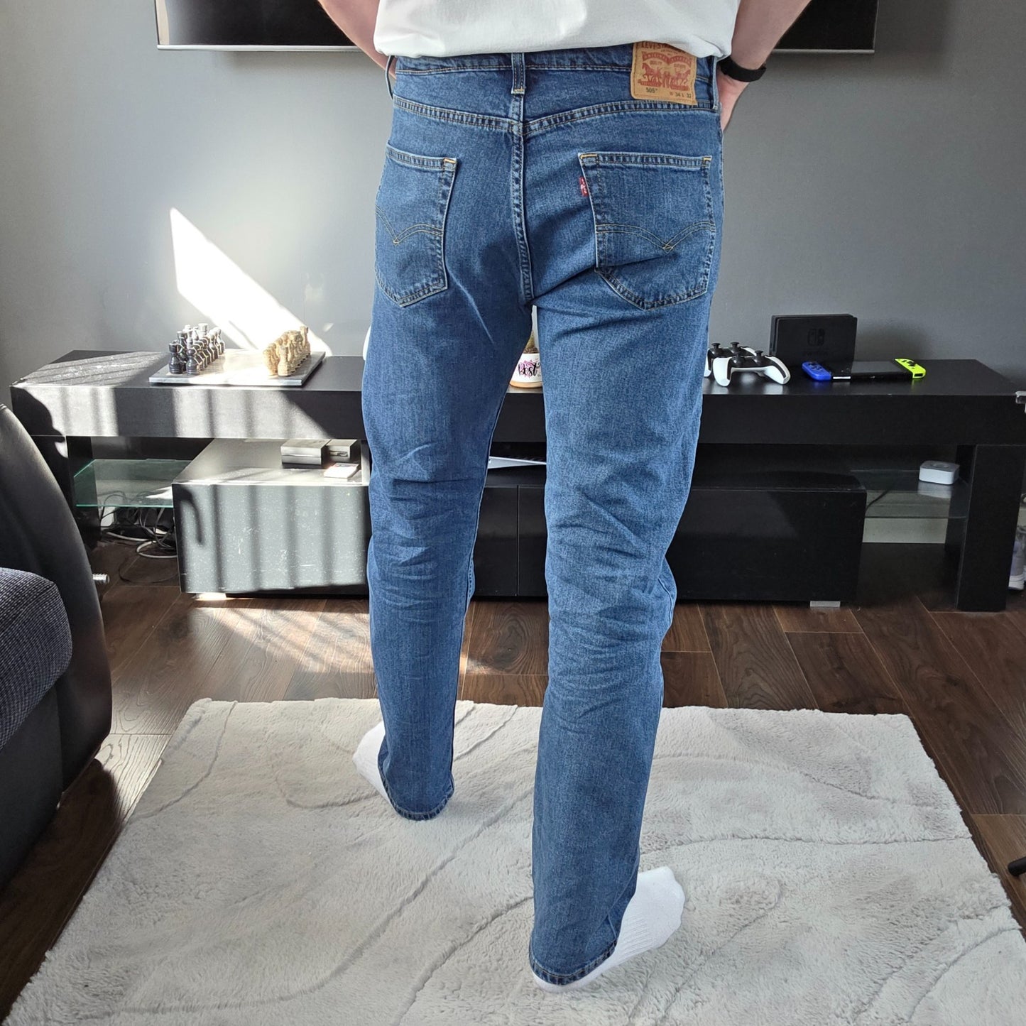 Levi’s 505 men’s straight leg jeans blue W34 L32
