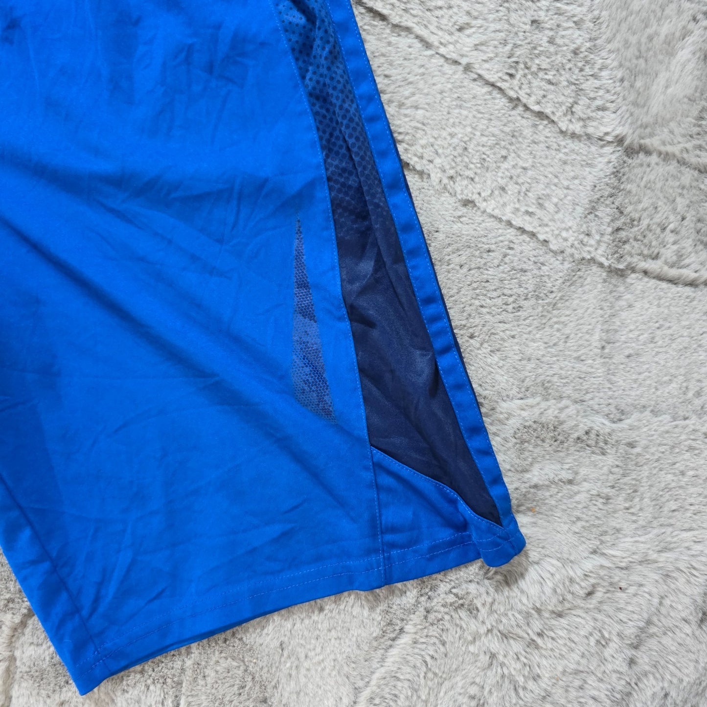 Blue Tech Gear shorts size S (W28) athletic fit side mesh panels drawstring gym