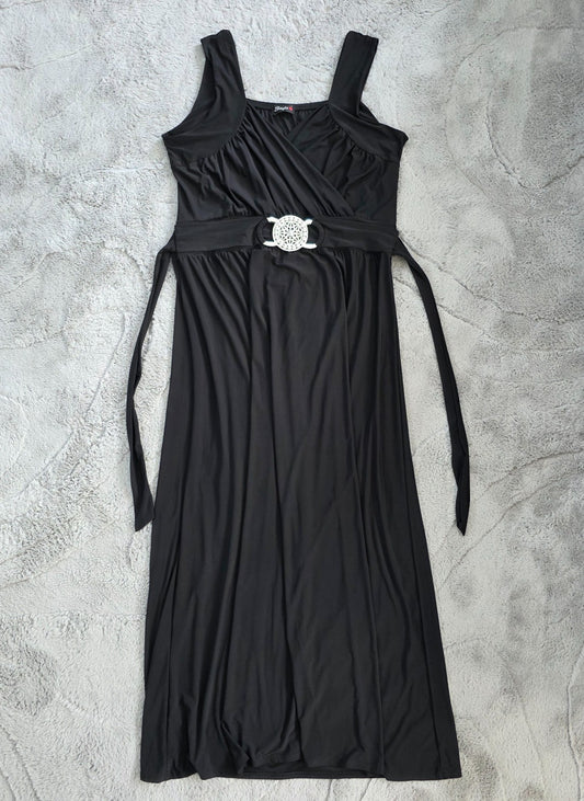 Style Maxi Dress Women’s Black Sleeveless Summer Size 20–22 (UK 10–12 Fit)