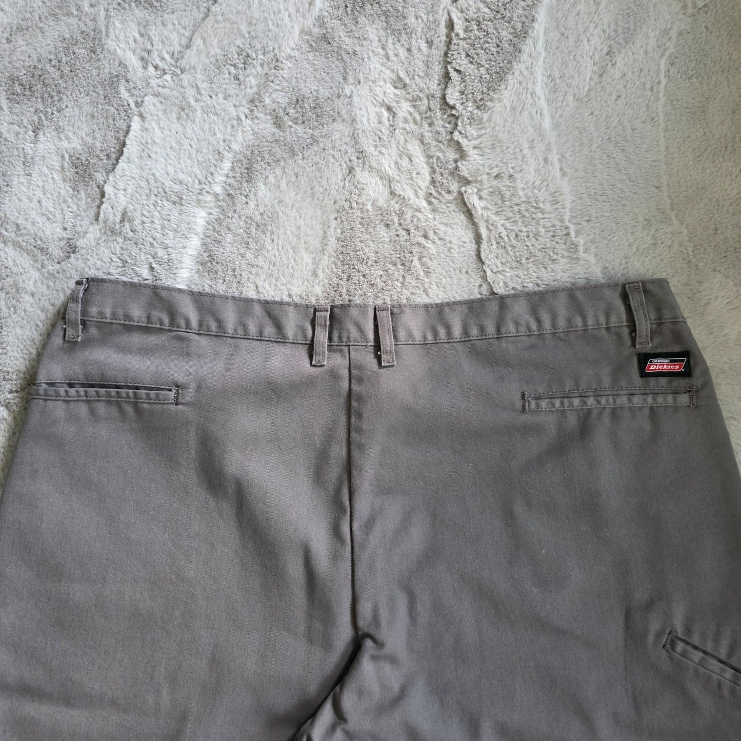 Dickies Cargo Shorts Grey W44 Long Inseam Utility Pocket Workwear Style