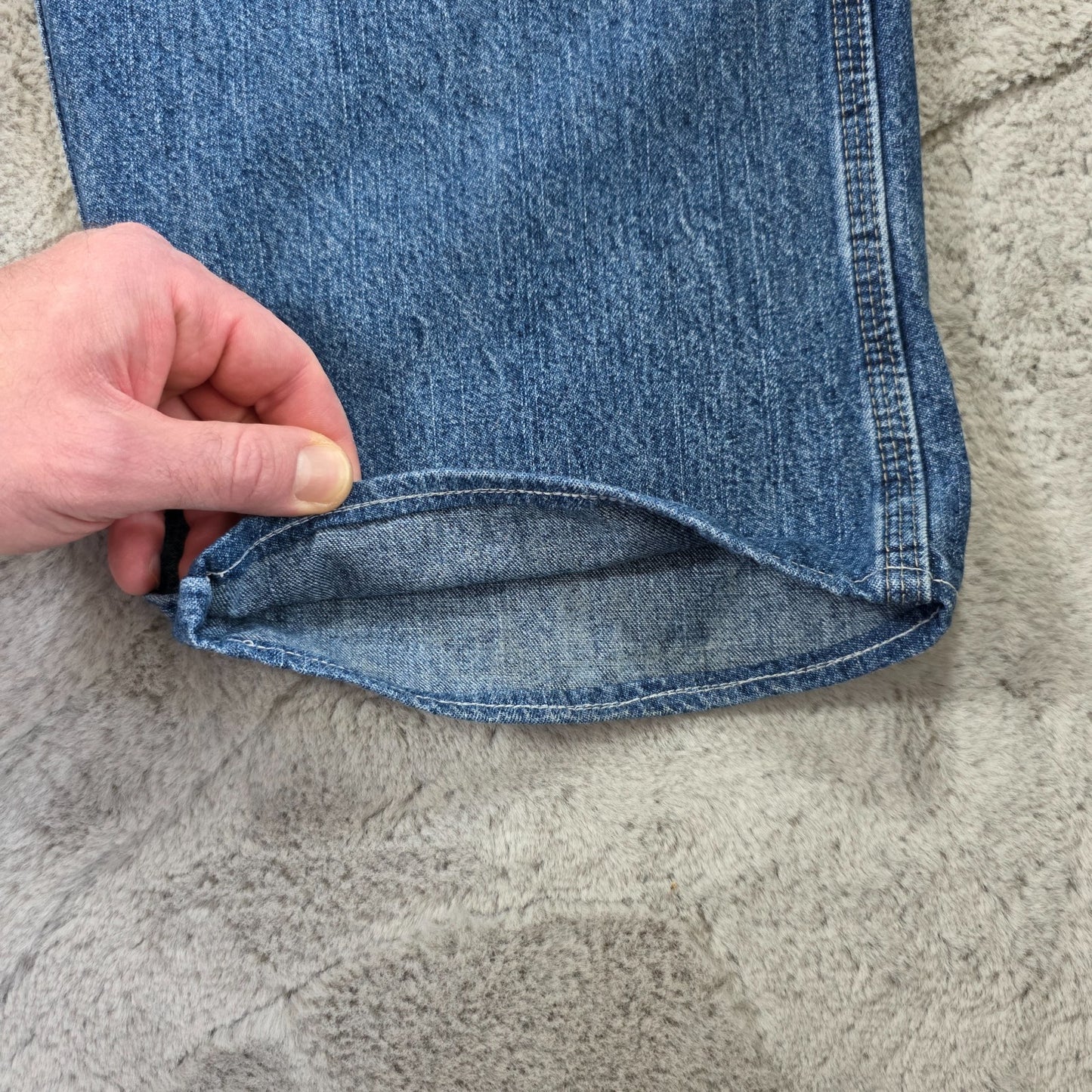 Wrangler Carpenter Jeans Blue W36 L27 Straight Leg 100% Cotton Mexico