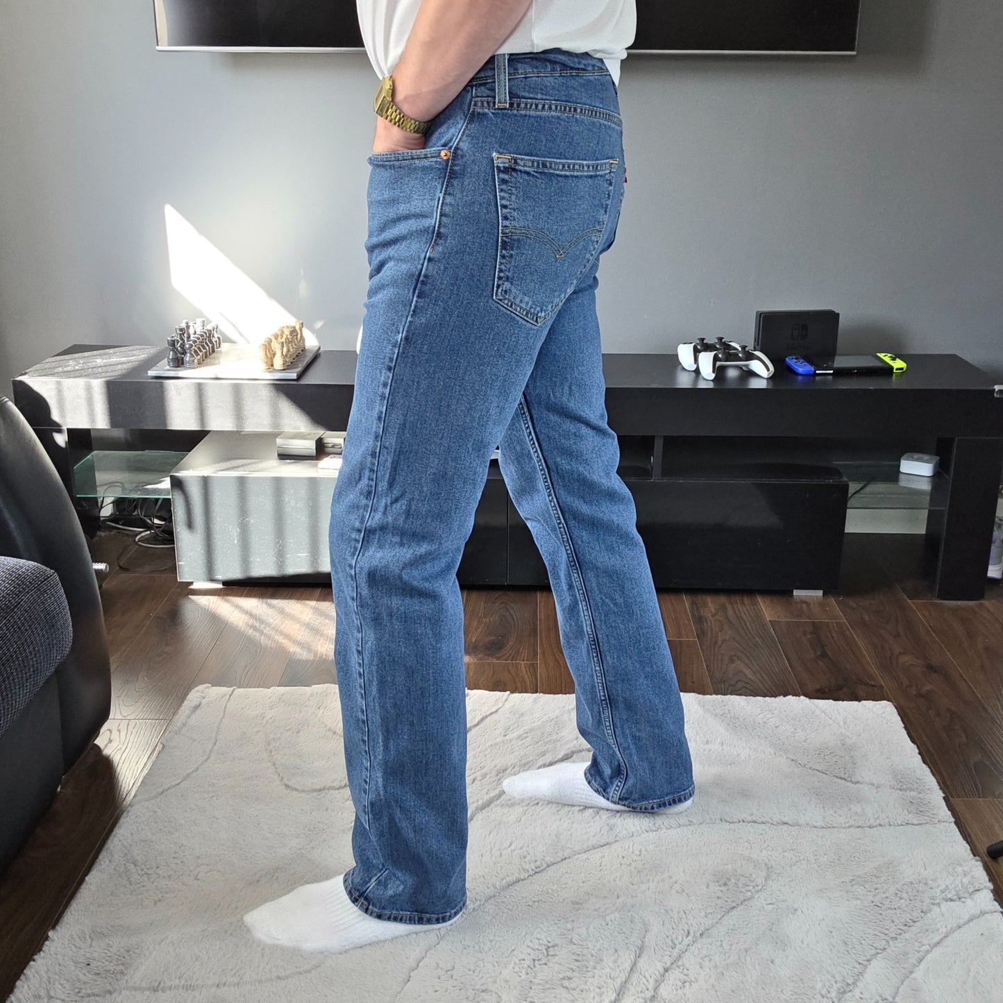 Levi’s 505 men’s straight leg jeans blue W34 L32