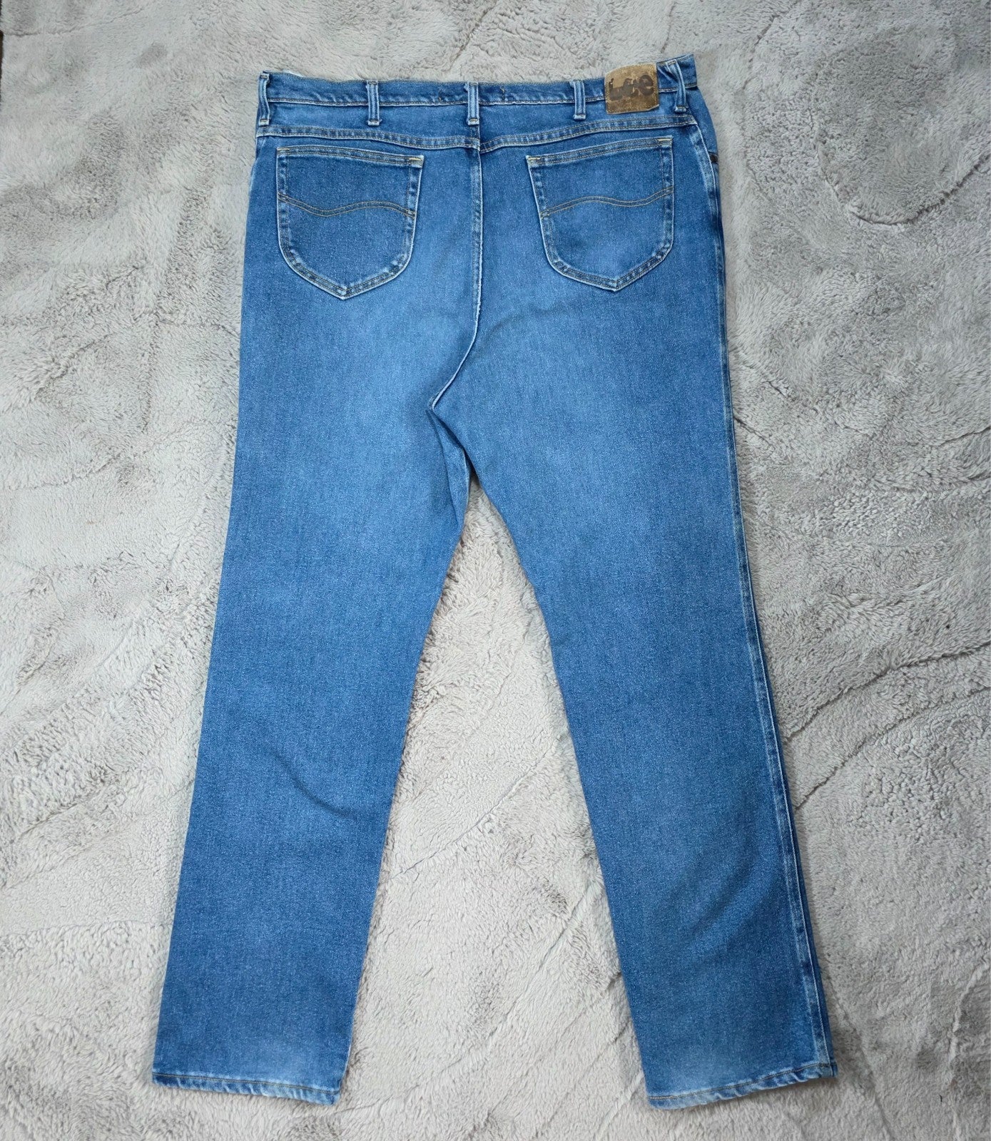Lee Regular Fit Straight Leg Blue Jeans W44 L34 β Made in Mexico (of US Fabric)