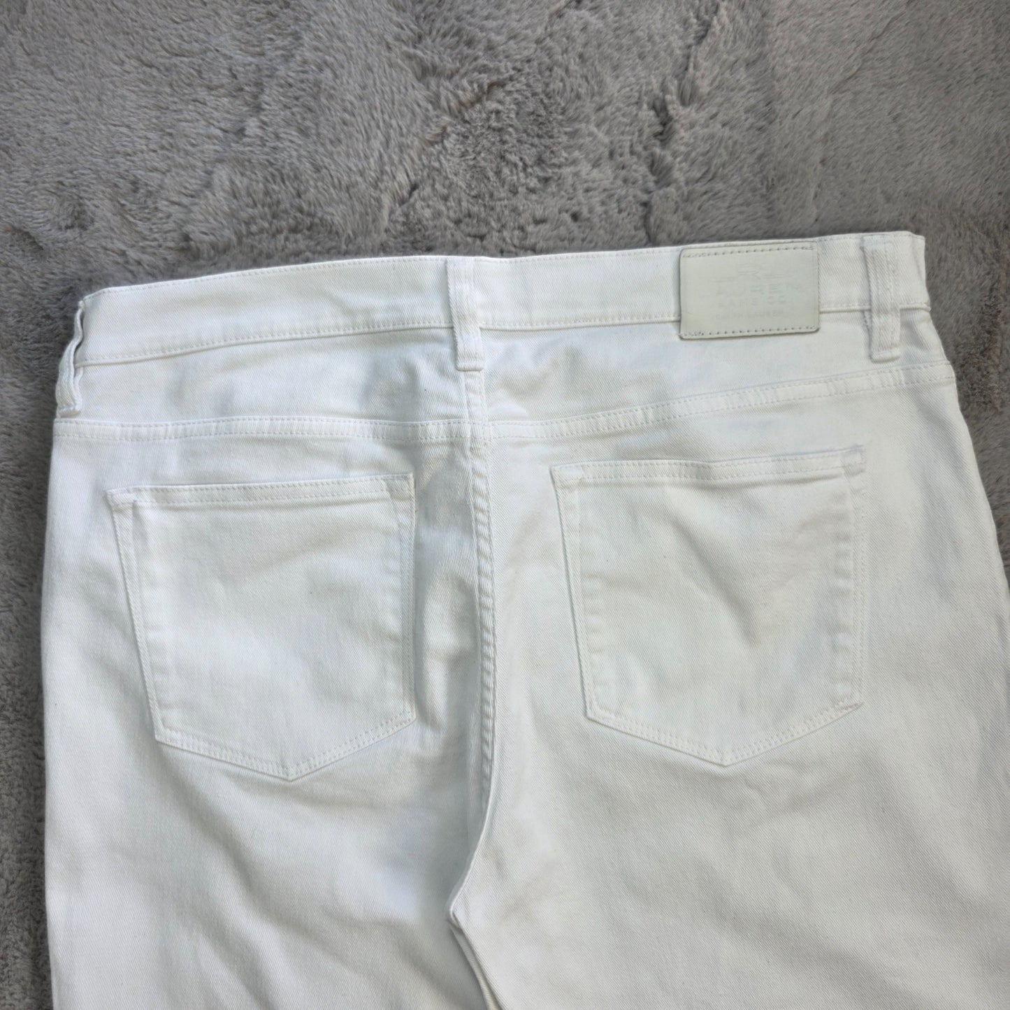 Lauren Ralph Lauren White Jeans US 6 UK 10 W30 L30 Cotton Denim Trousers