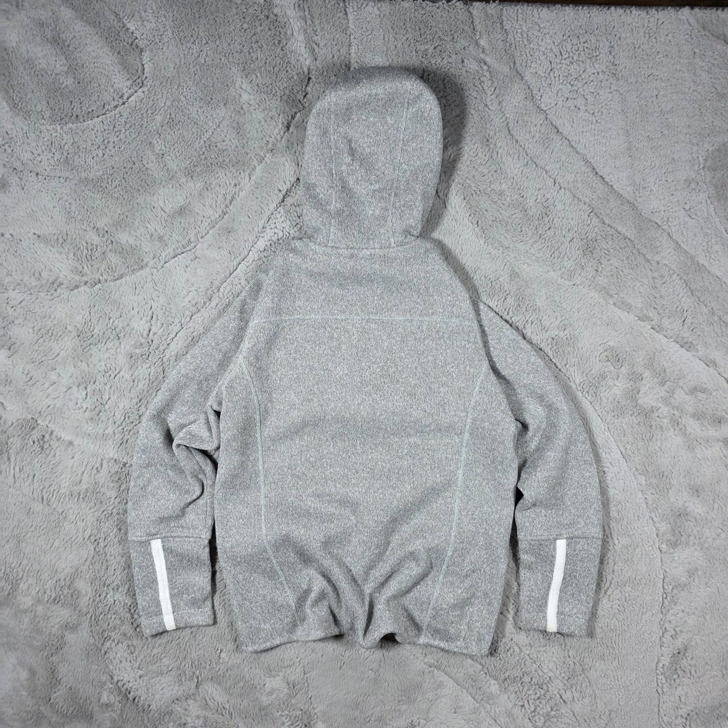 The North Face Women’s Oso Fleece Hoodie Grey Size M Super Soft Full Zip Jacket