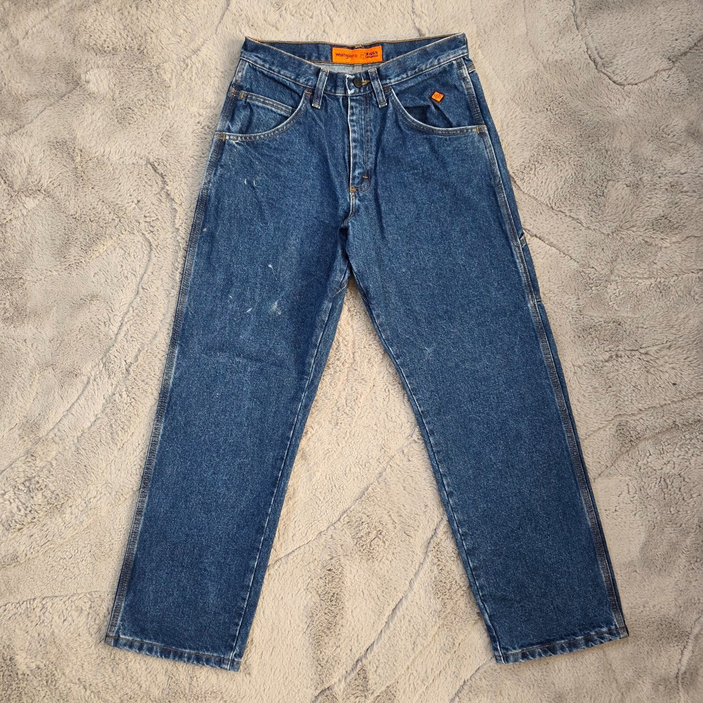 Wrangler Riggs Workwear flame resistant carpenter jeans blue men’s W29 L30 FR 3W