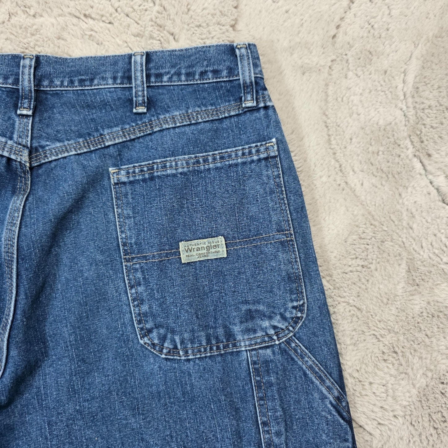 Wrangler Carpenter Jeans 94LSWDV Blue Straight Leg W36 L32 Men’s Nicaragua