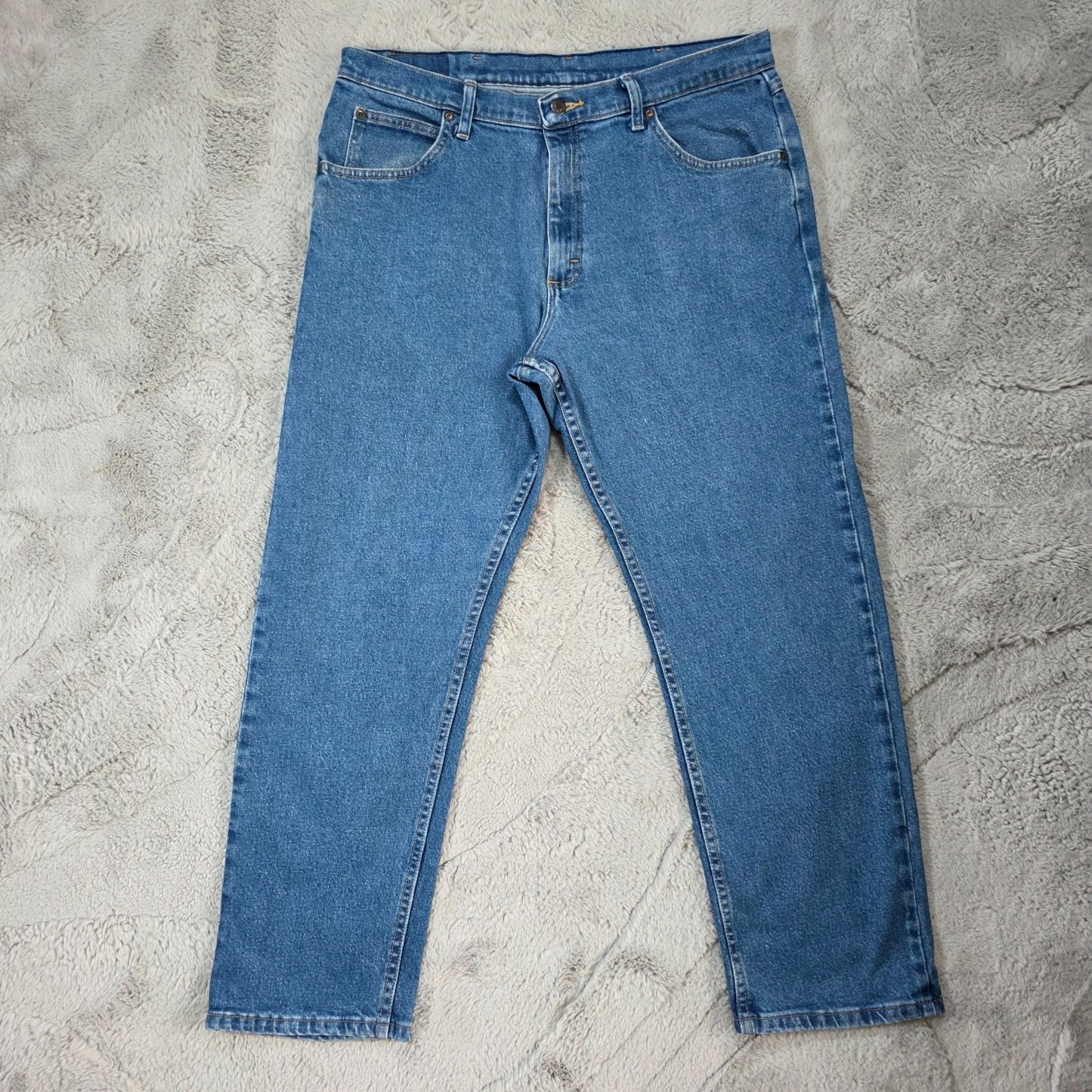 Wrangler Men’s Straight Fit Jeans Blue W36 L30 Nicaragua (M432)