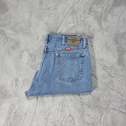 Wrangler 97601DR Relaxed Fit Blue Denim Jeans Men’s W36 L26 (Adjusted)