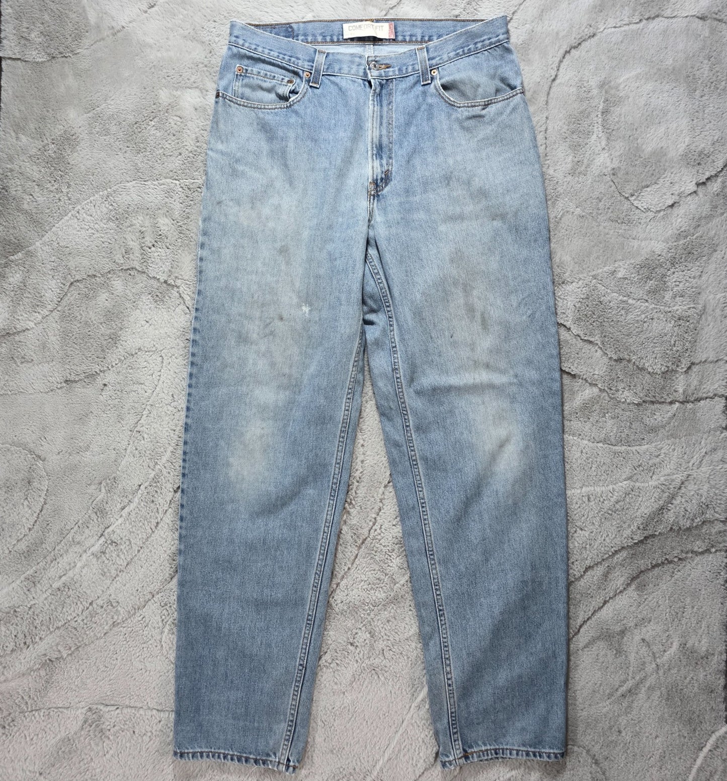 Levi's 560 Comfort Fit Jeans W36 L36 Light Wash Straight Leg Colombia Vintage 90