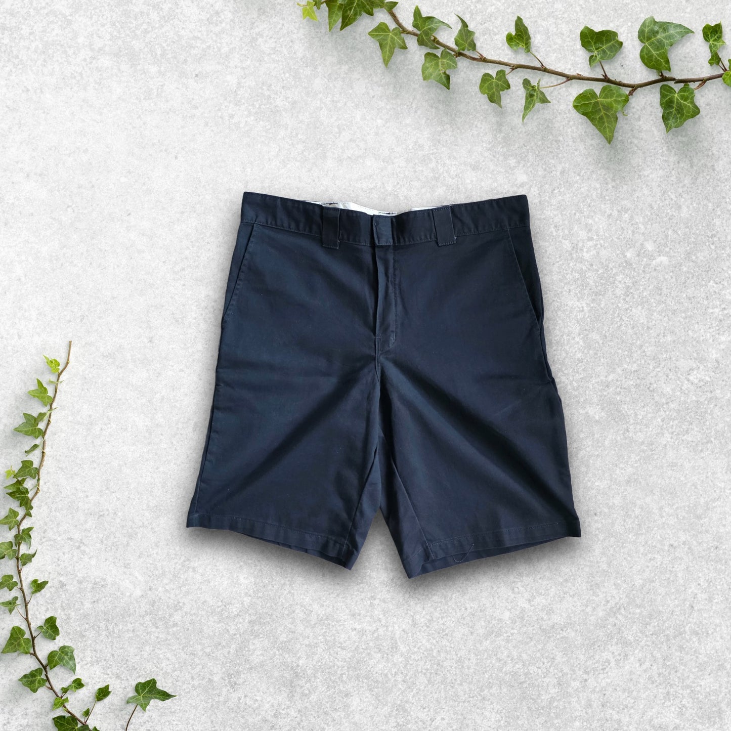 Dickies FLEX Navy Blue Work Shorts W36 Relaxed Fit Utility Style Stretch Fabric