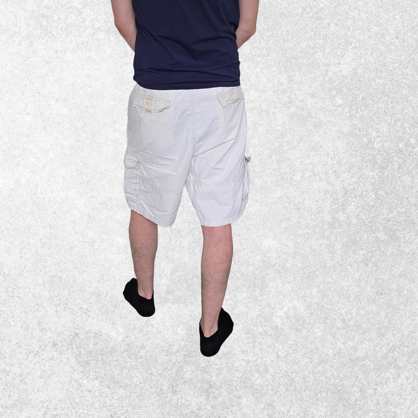 Tommy Hilfiger Cargo Shorts W40 Beige Carpenter Style Ripstop Cotton Summer