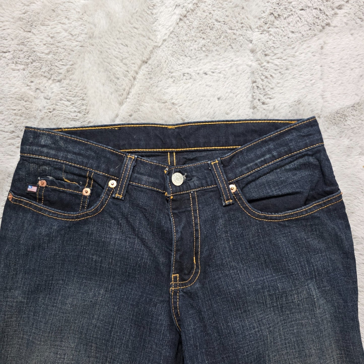 Vintage Polo Jeans Co Ralph Lauren Men's Saturday Jeans W29 L31 Dark Wash Denim