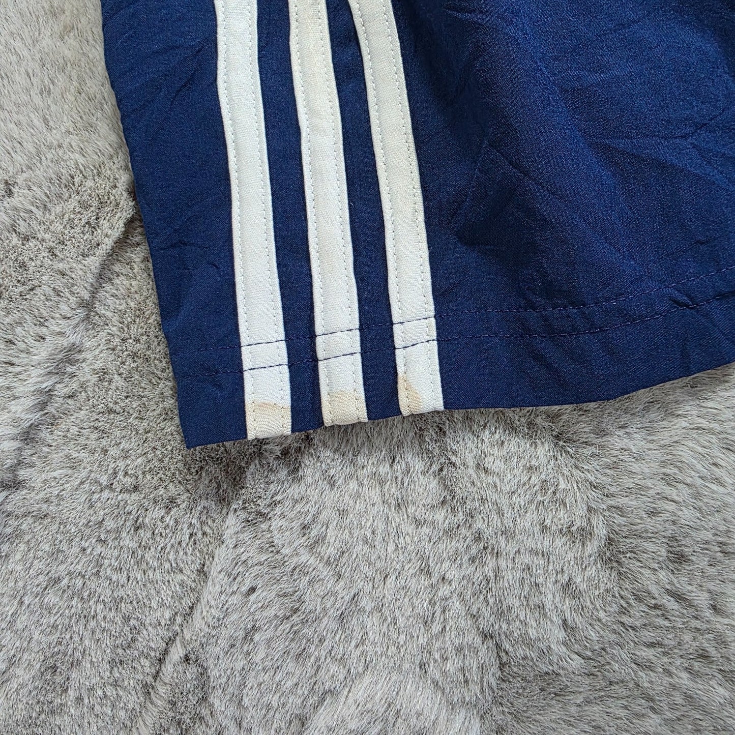 Adidas Climalite Navy Sports Shorts Youth L 13-14Y W24 Gym Training Logo