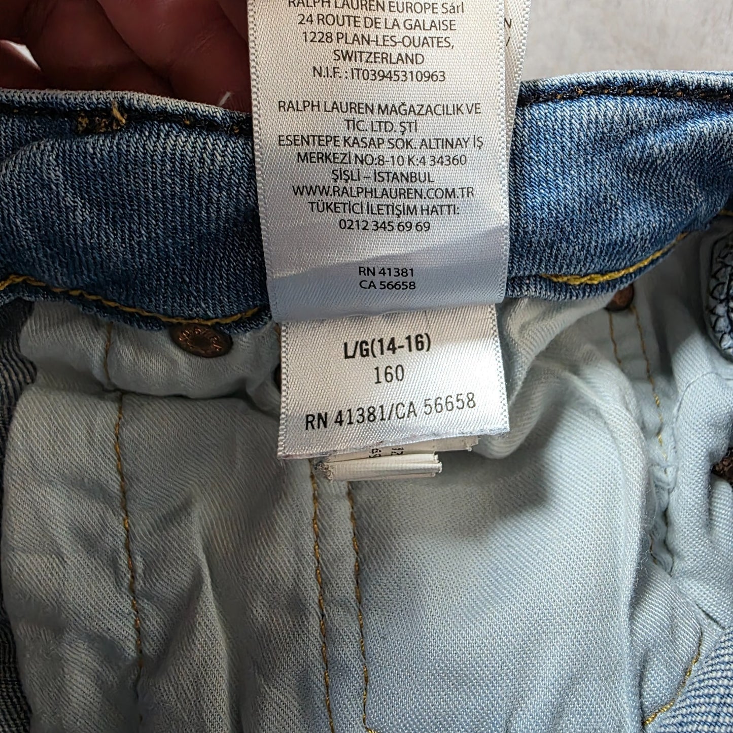 Polo Ralph Lauren Women’s Hampton Straight Jeans W28 L28 Denim UK 10–12