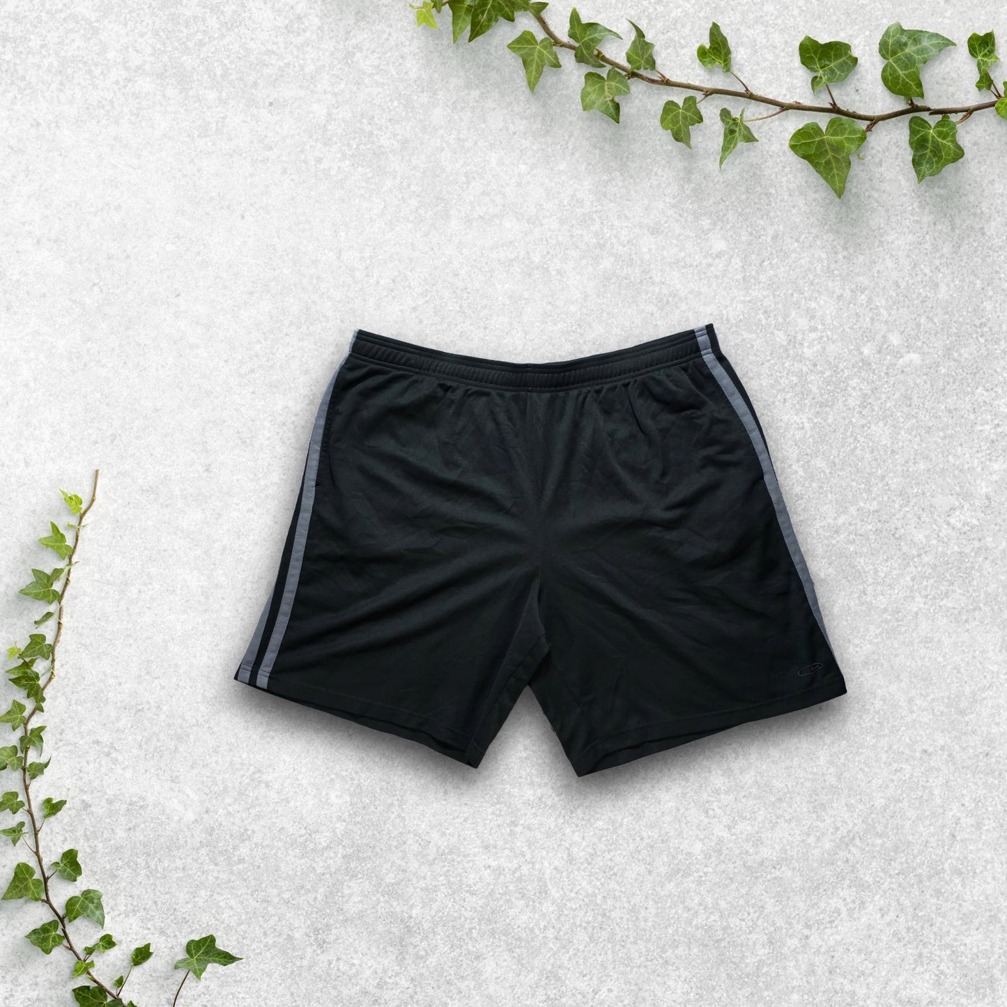 Champion Duofold Black Sports Shorts XXL W38 Polyester Gym Running Activewear