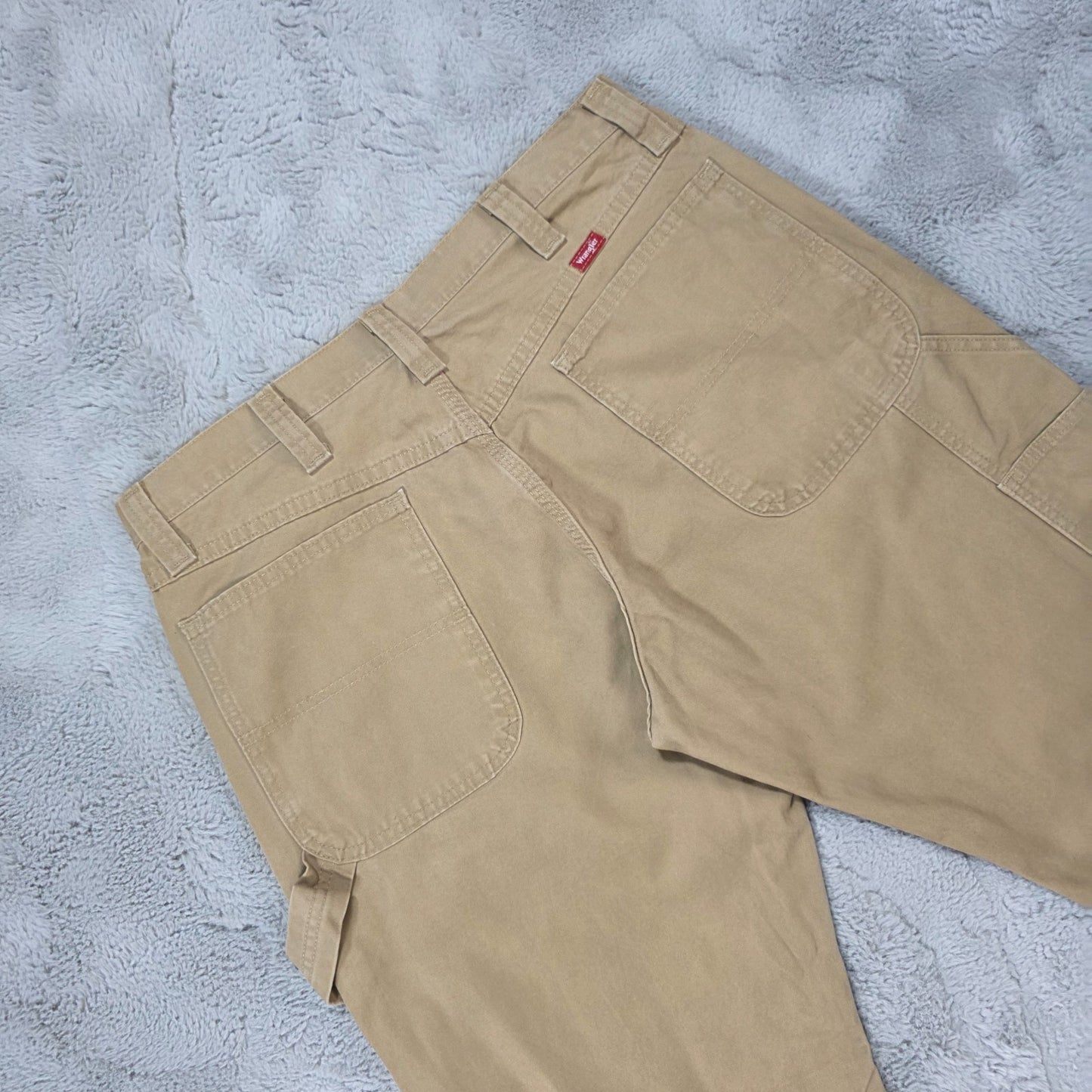 Wrangler carpenter trousers beige men’s W34 L30 straight leg utility workwear je