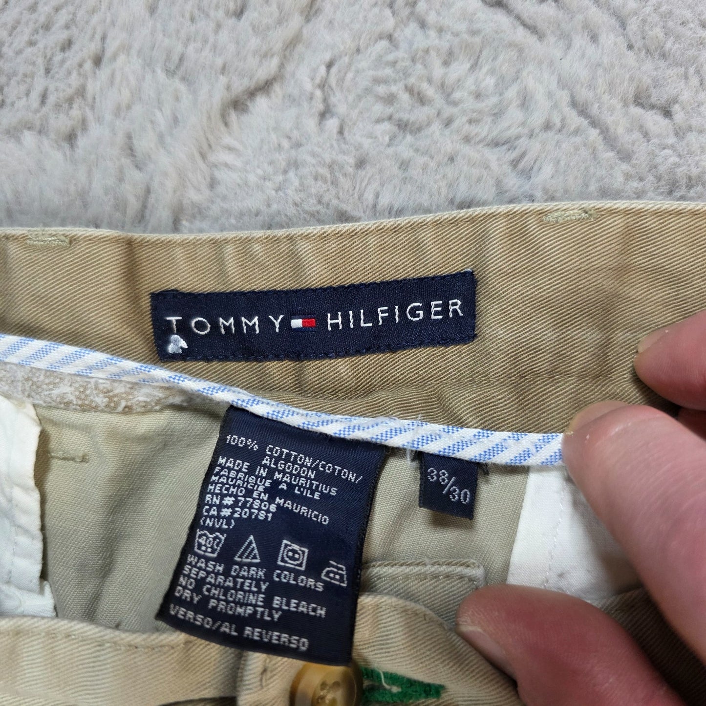 Tommy Hilfiger Beige Chino Trousers W38 L30 (Actual 36) 100% Cotton Mauritius