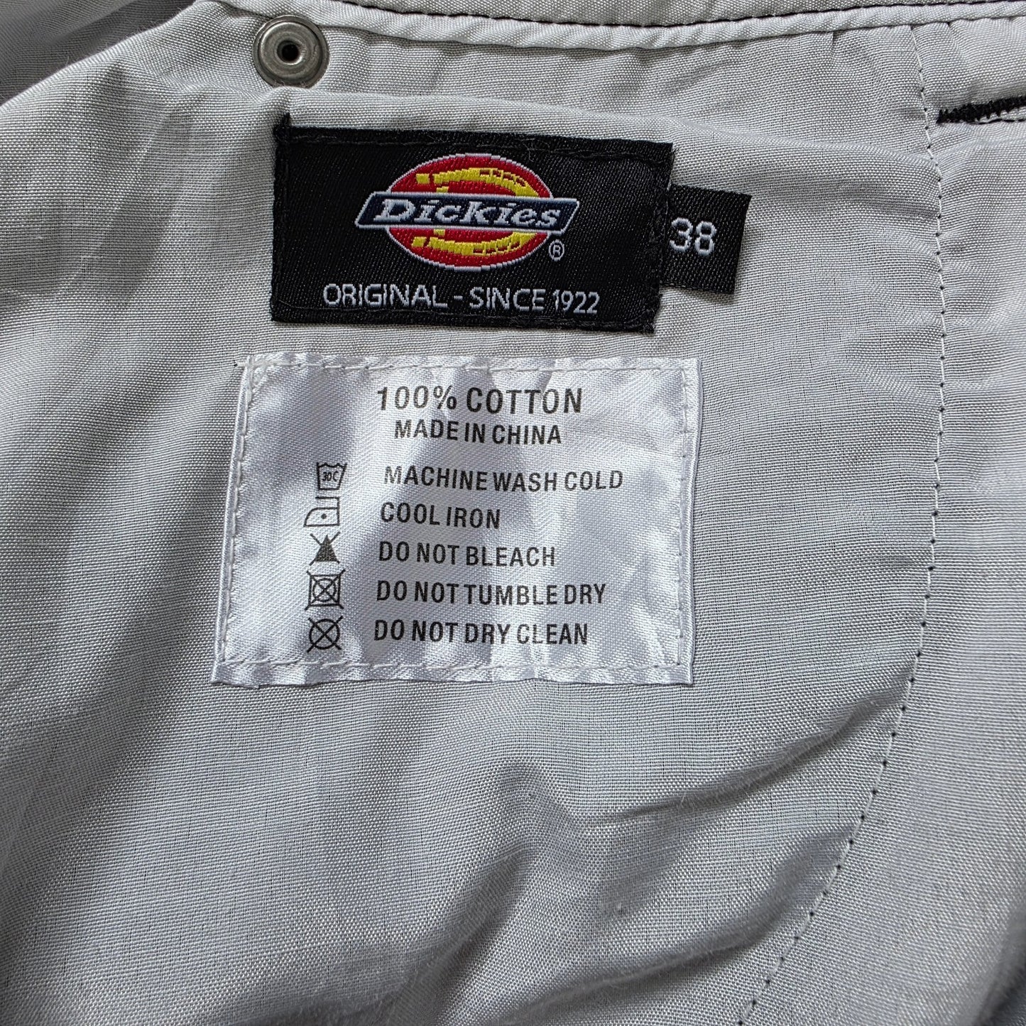 Dickies Cargo Shorts Black W38 Regular Fit 100% Cotton Workwear Style