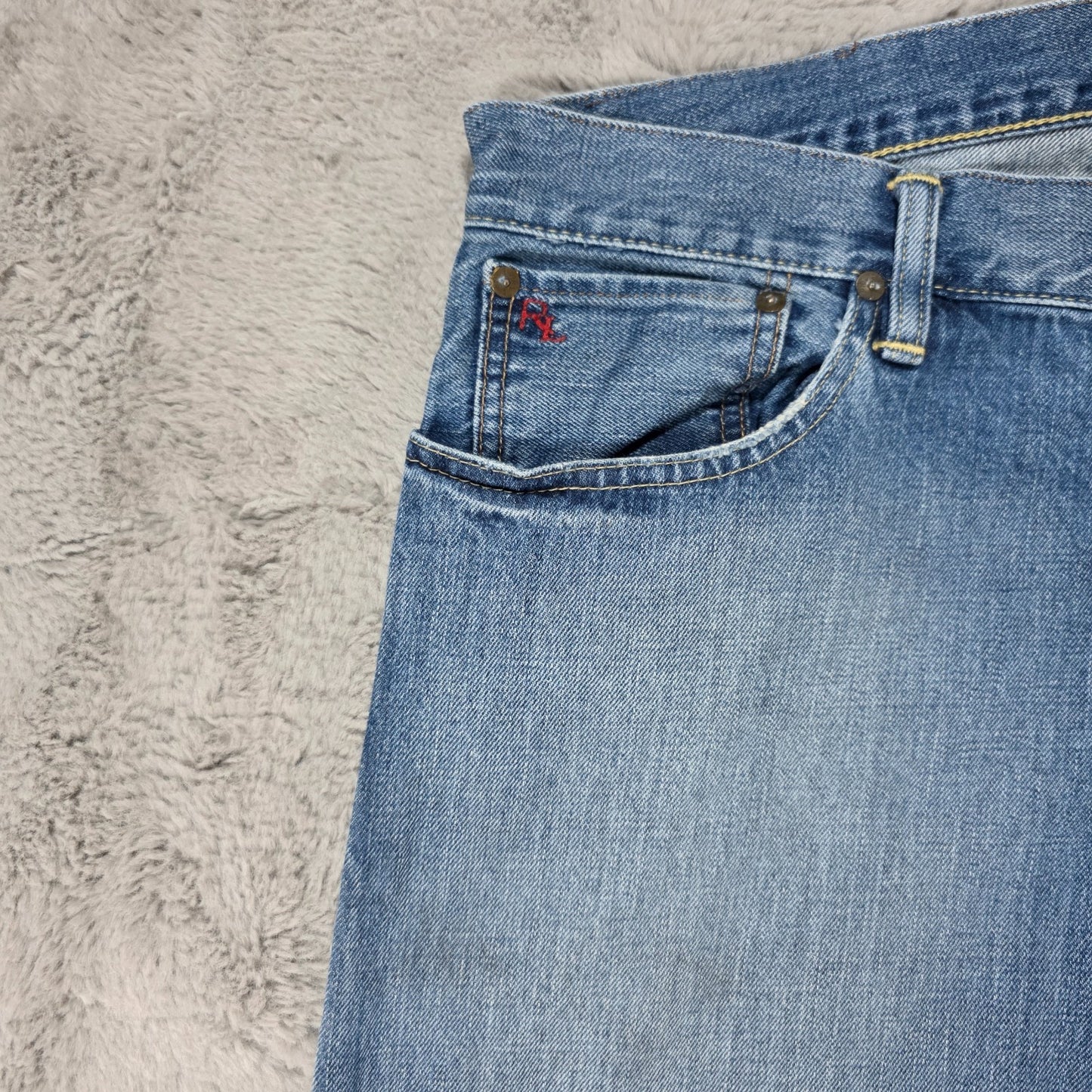 Polo Ralph Lauren Classic 867 Blue Straight Jeans W36 L34 Men’s USA Fabric