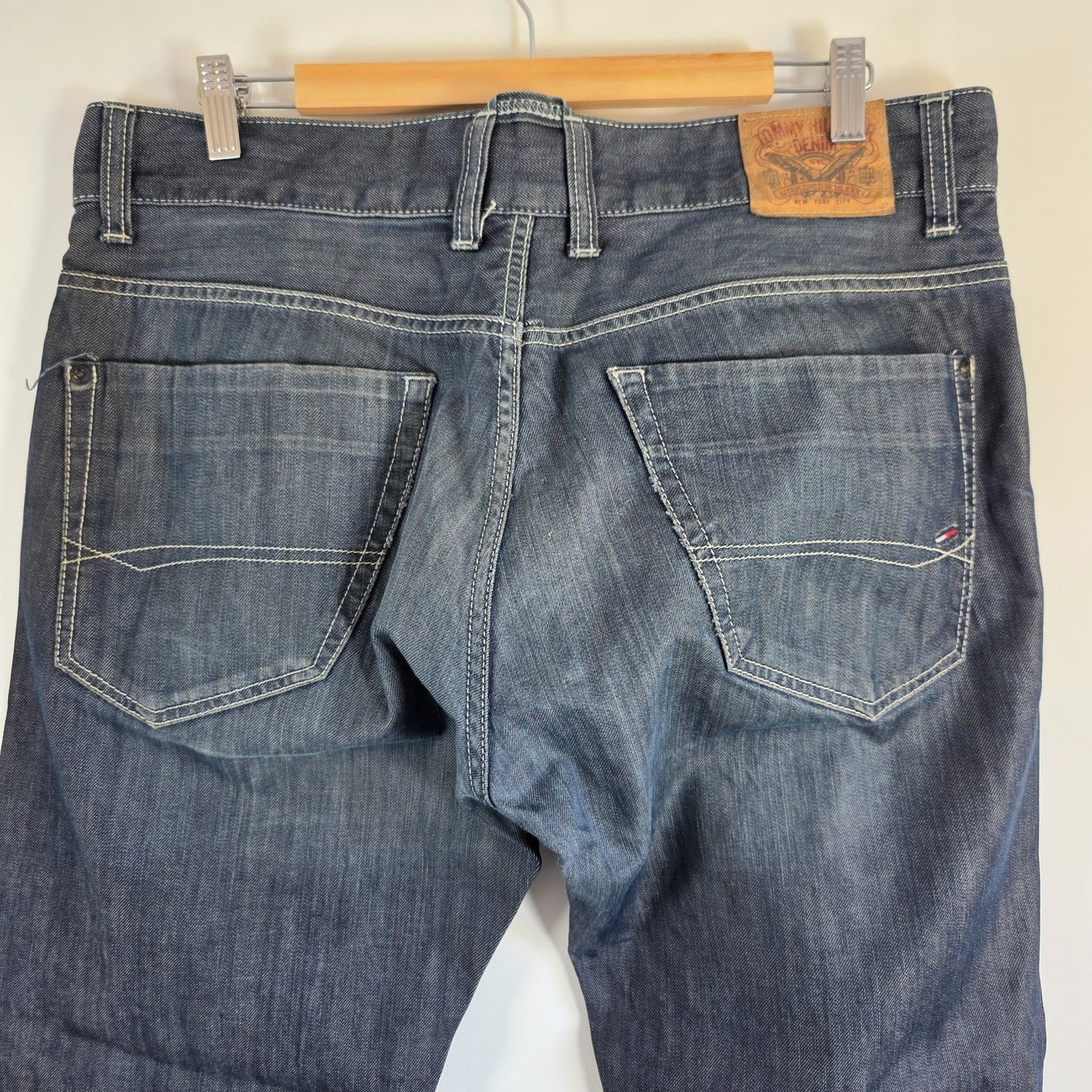 Tommy Hilfiger Rogar Wisconsin Clean Jeans W36 L30 Blue Straight Fit Men's Denim