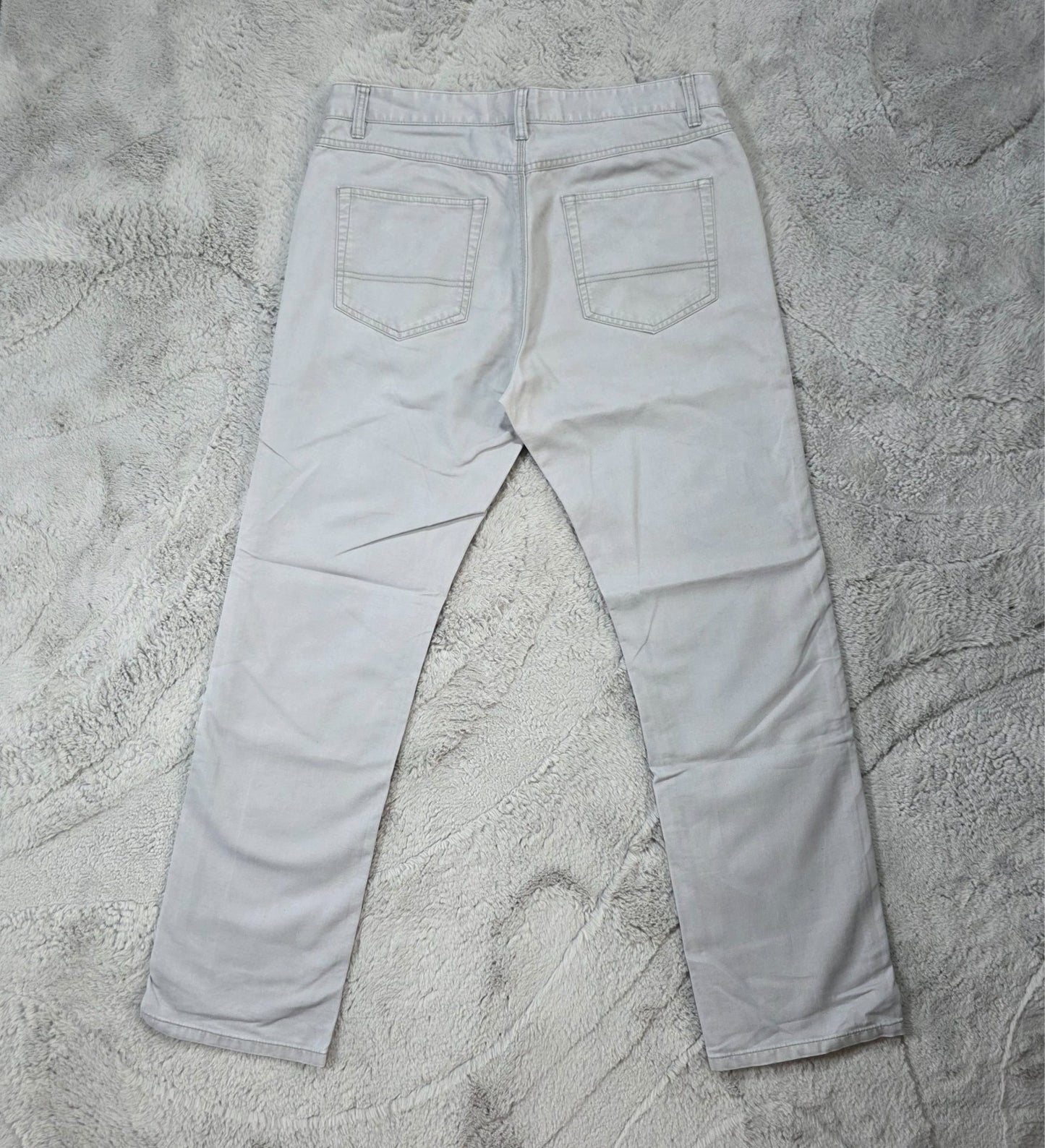 Tommy Hilfiger Custom Fit Straight Leg Grey Jeans W33 L31 Men's 100% Cotton