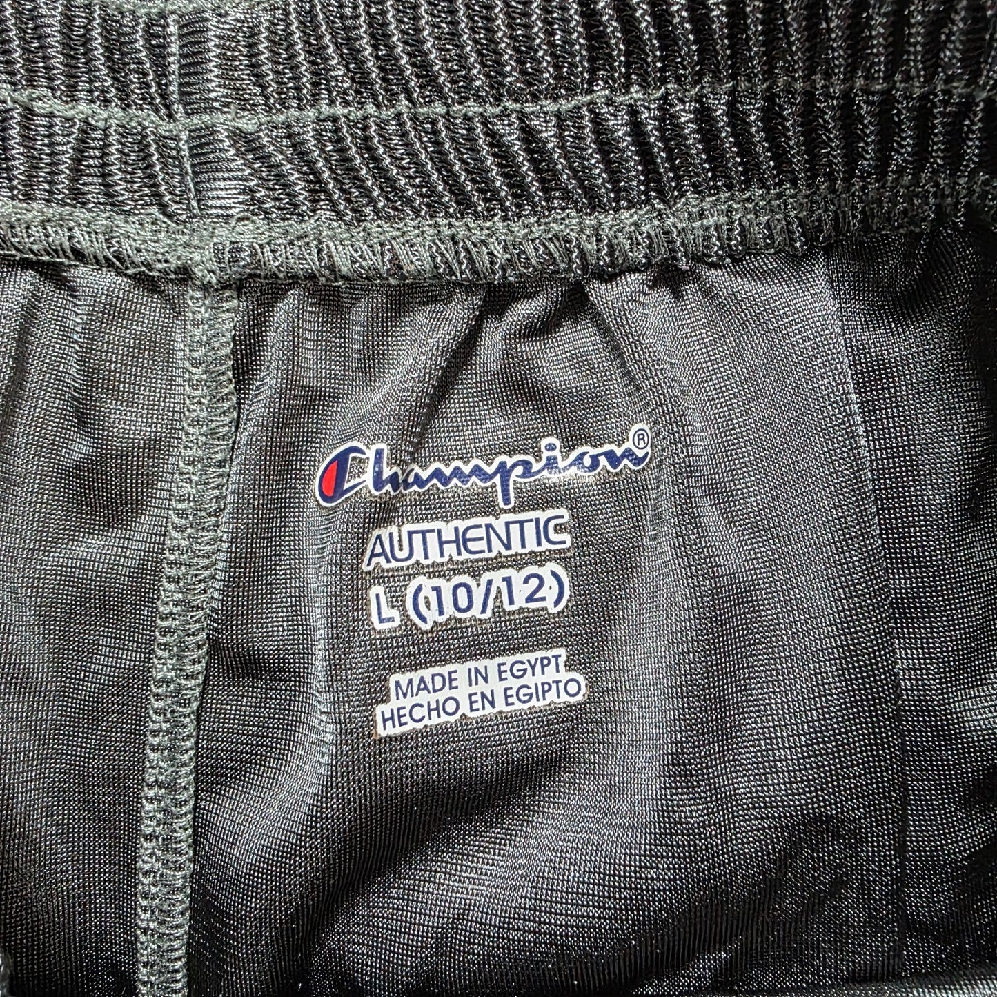 Champion Authentic Grey Mesh Shorts Youth L (10/12) W22 Sportswear No Drawstring