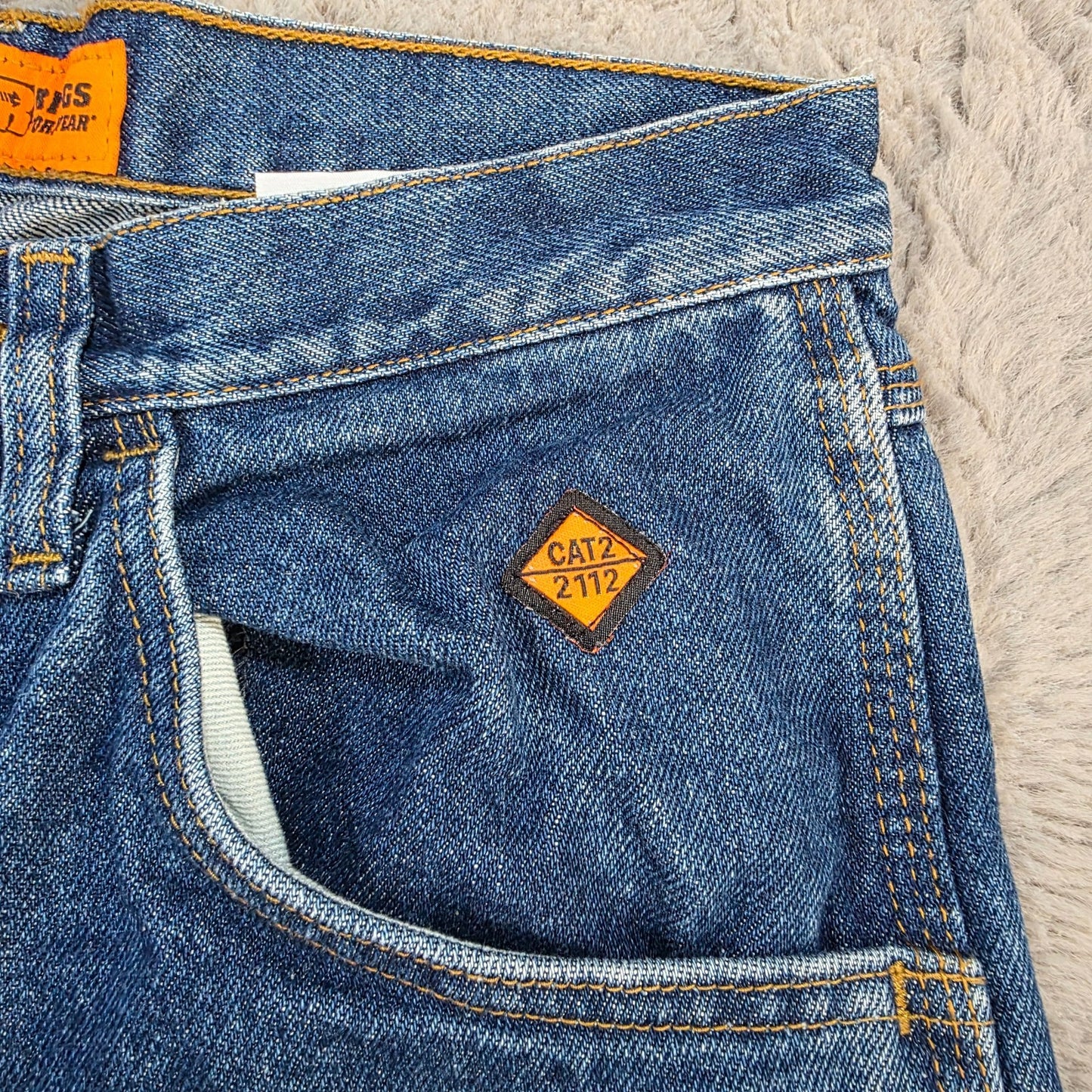 Wrangler Riggs Workwear flame resistant carpenter jeans blue men’s W29 L30 FR 3W