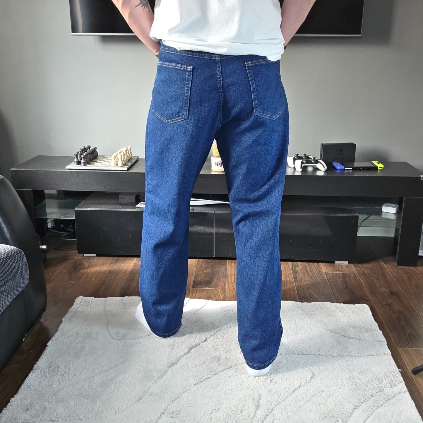 Wrangler Regular Fit Straight Leg Blue Jeans W40 L30 β Made in Mexico US Fabric