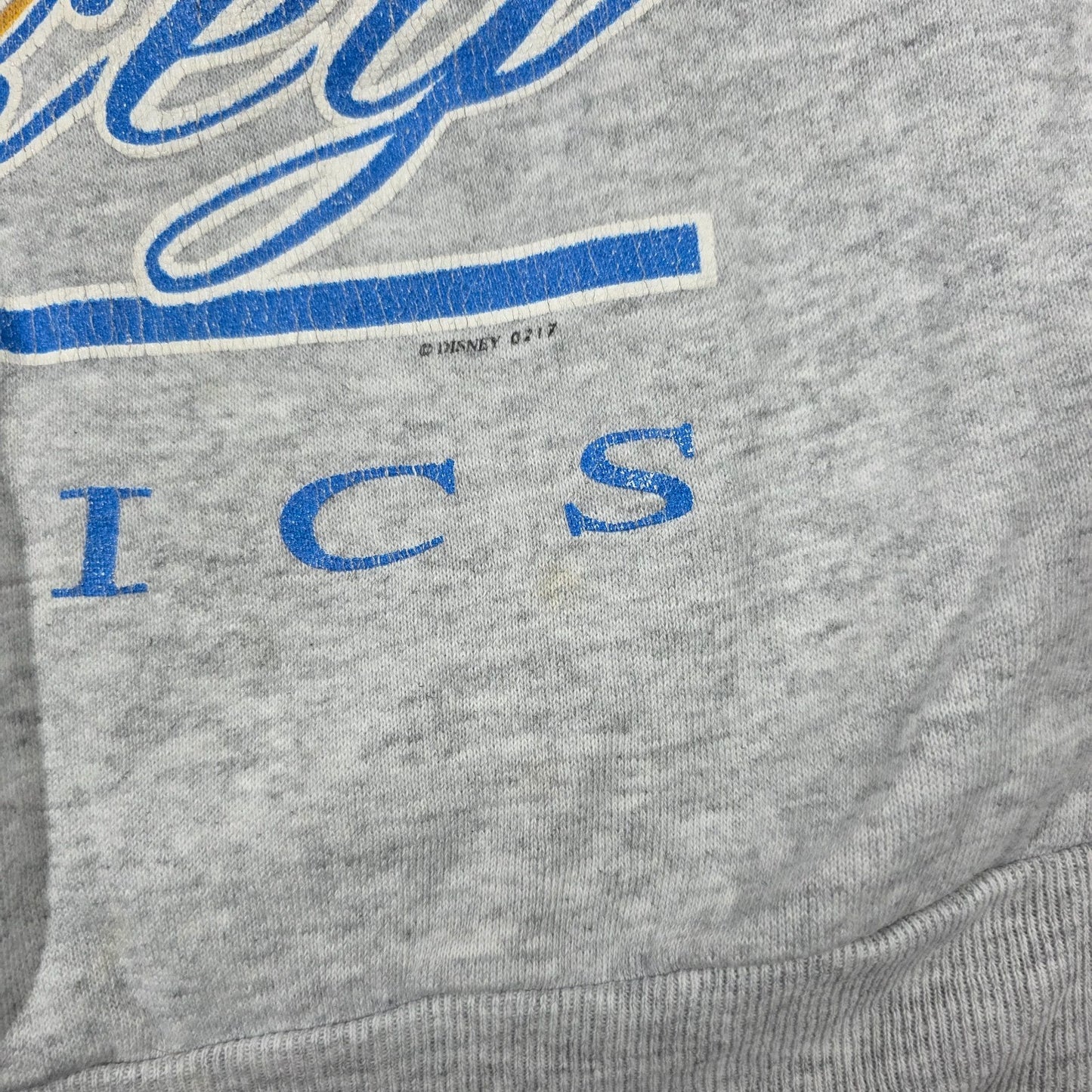 Vintage Mickey Unlimited Jerry Leigh Sweatshirt Large Made in USA Grey Disney
