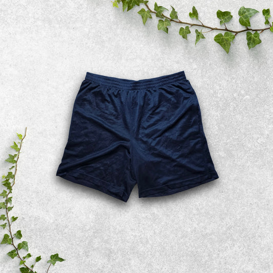 Vintage Starter Navy Mesh Sports Shorts Size L (W36) 90s Gym