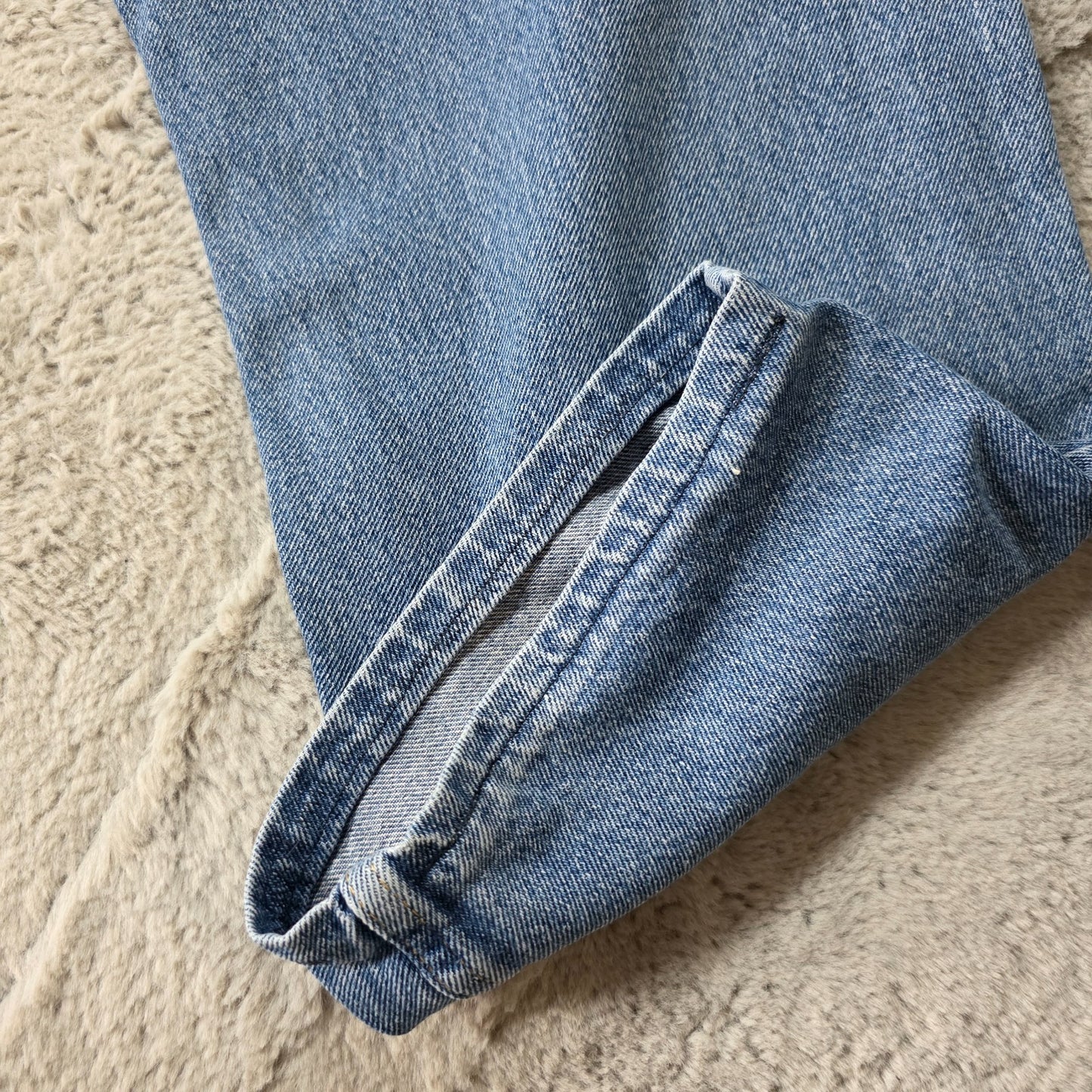 Wrangler 97601DR Relaxed Fit Blue Denim Jeans Men’s W36 L26 (Adjusted)