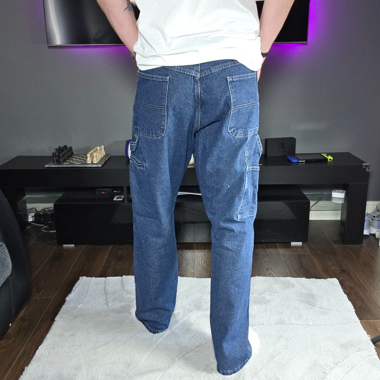 Wrangler Carpenter Jeans 1094LXWDV Blue Straight Leg W36 L32 Men’s Nicaragua
