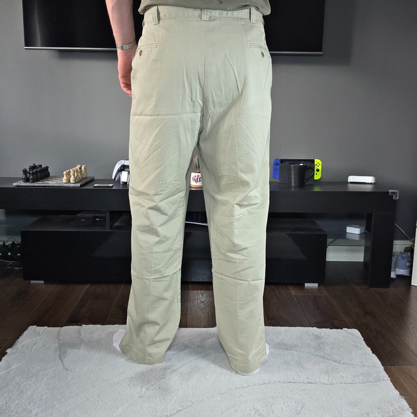 Tommy Hilfiger Beige Chino Trousers W40 L32 (Actual 38) 100% Cotton Dominican