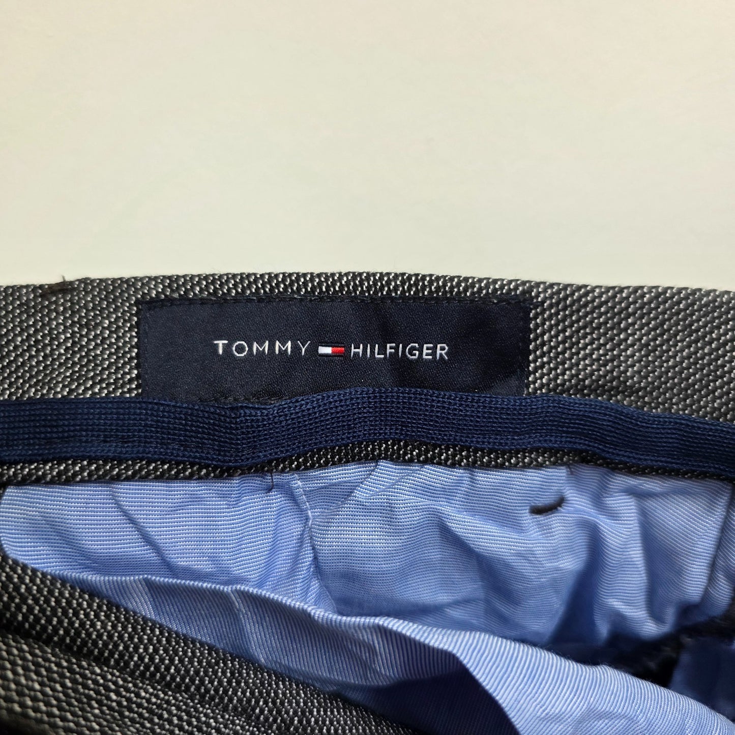 Tommy Hilfiger Men’s Slim Dress Trousers Grey W32 L29 Smart Office Formal