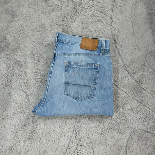 Tommy Hilfiger Custom Straight Men’s Blue Denim Jeans W36 L34 Mexico 100% Cotton