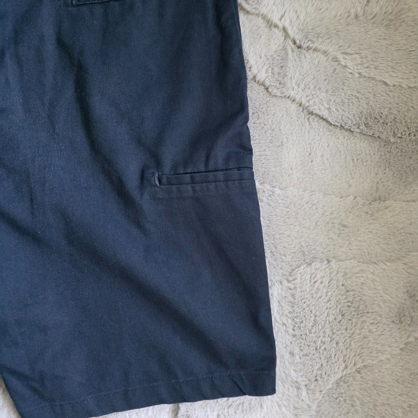 Dickies FLEX Navy Blue Work Shorts W36 Relaxed Fit Utility Style Stretch Fabric