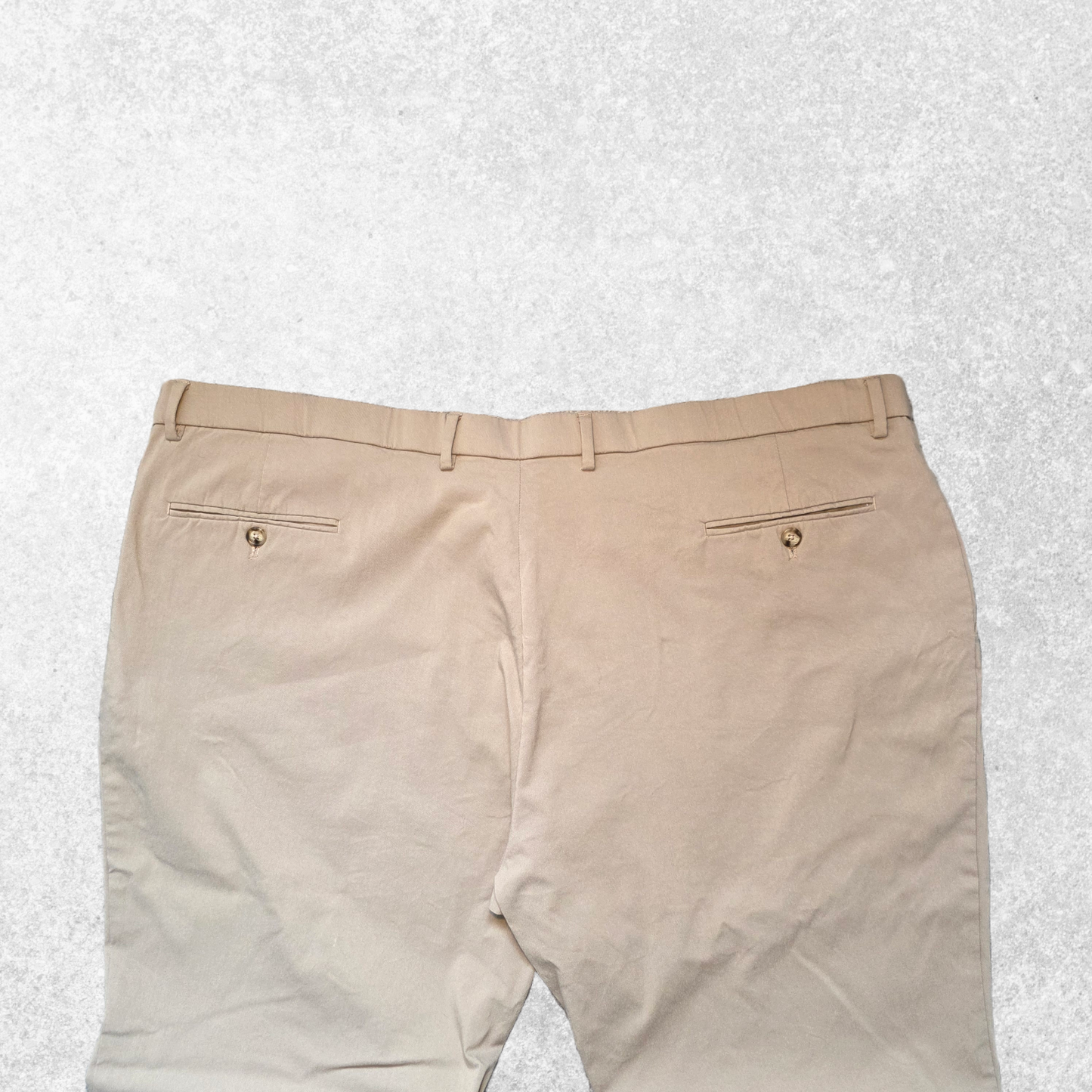 Tommy Hilfiger Beige Chino Trousers W48 L30 Mens Smart Stretch Rayon Blend