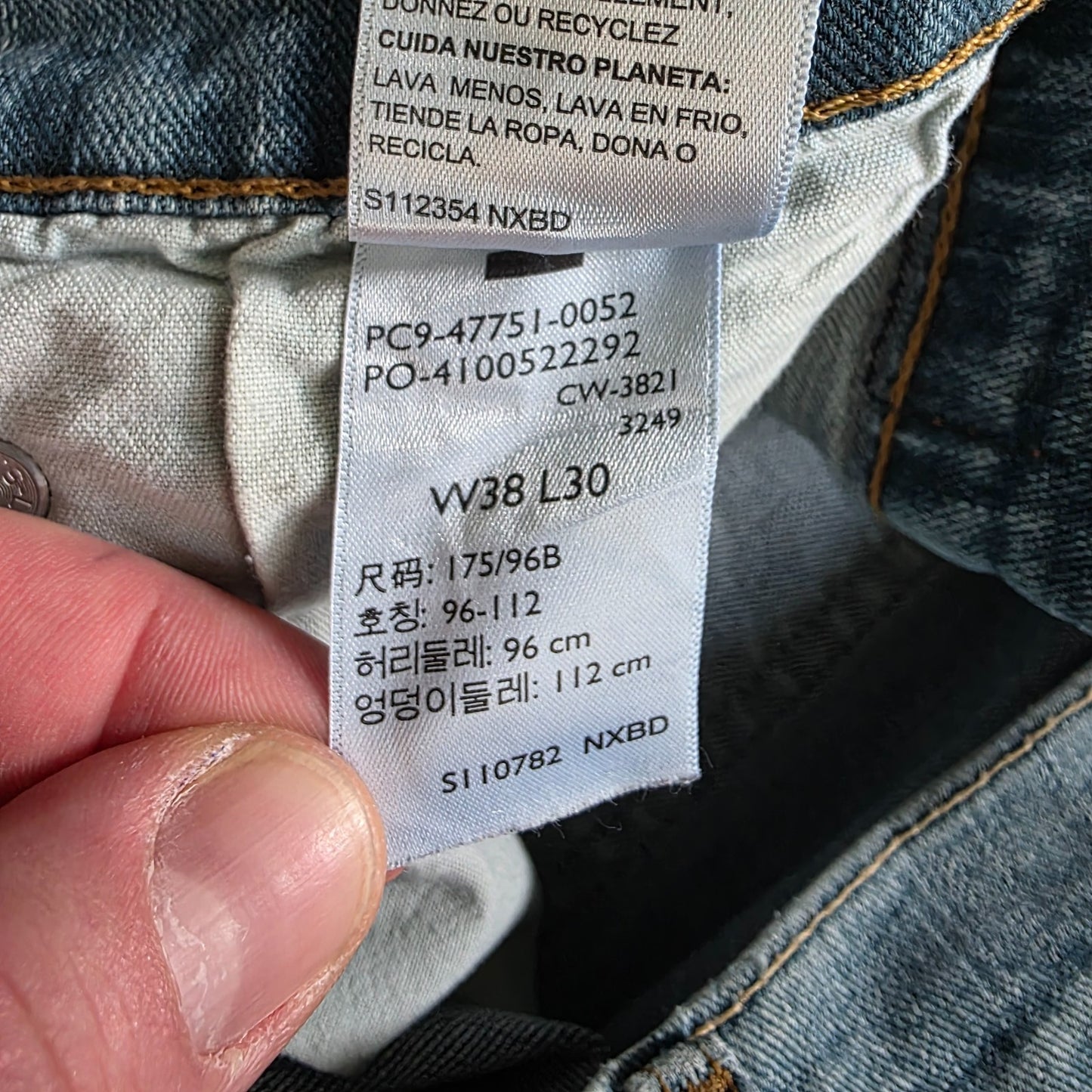 Denizen from Levi’s 231 Athletic Jeans W38 L30 Light Wash Straight Fit Faded Den