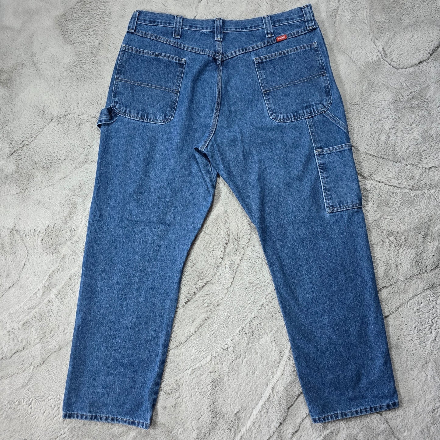 Wrangler Carpenter Jeans 94LSWDV Men’s Straight Blue W38 L30 80/20 Cotton-Poly