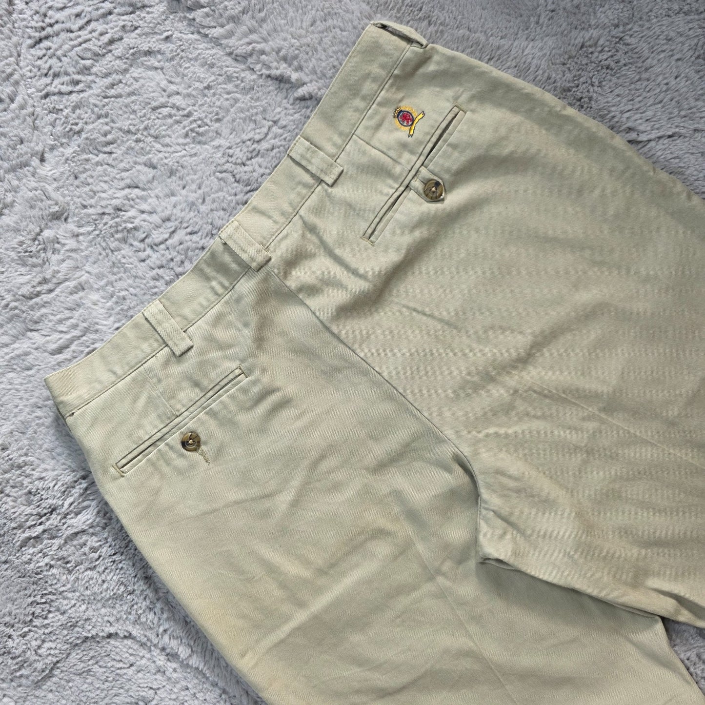 Tommy Hilfiger Beige Chino Trousers W34 L30 Men’s Made in Dominican Republic